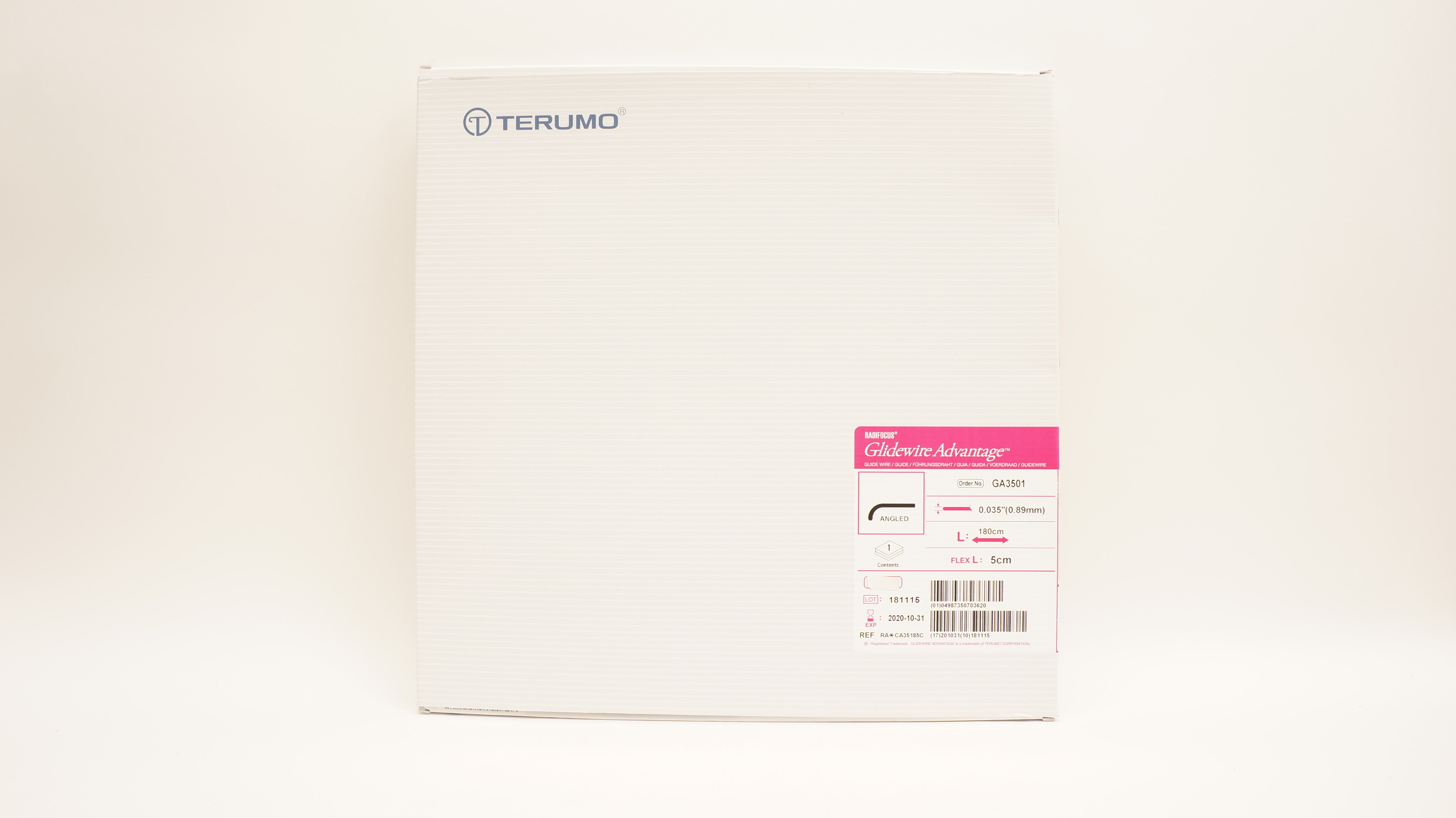 Terumo GA3501 Radiofocus Glidewire Advantage Angled 0.035inch x 180cm (x)