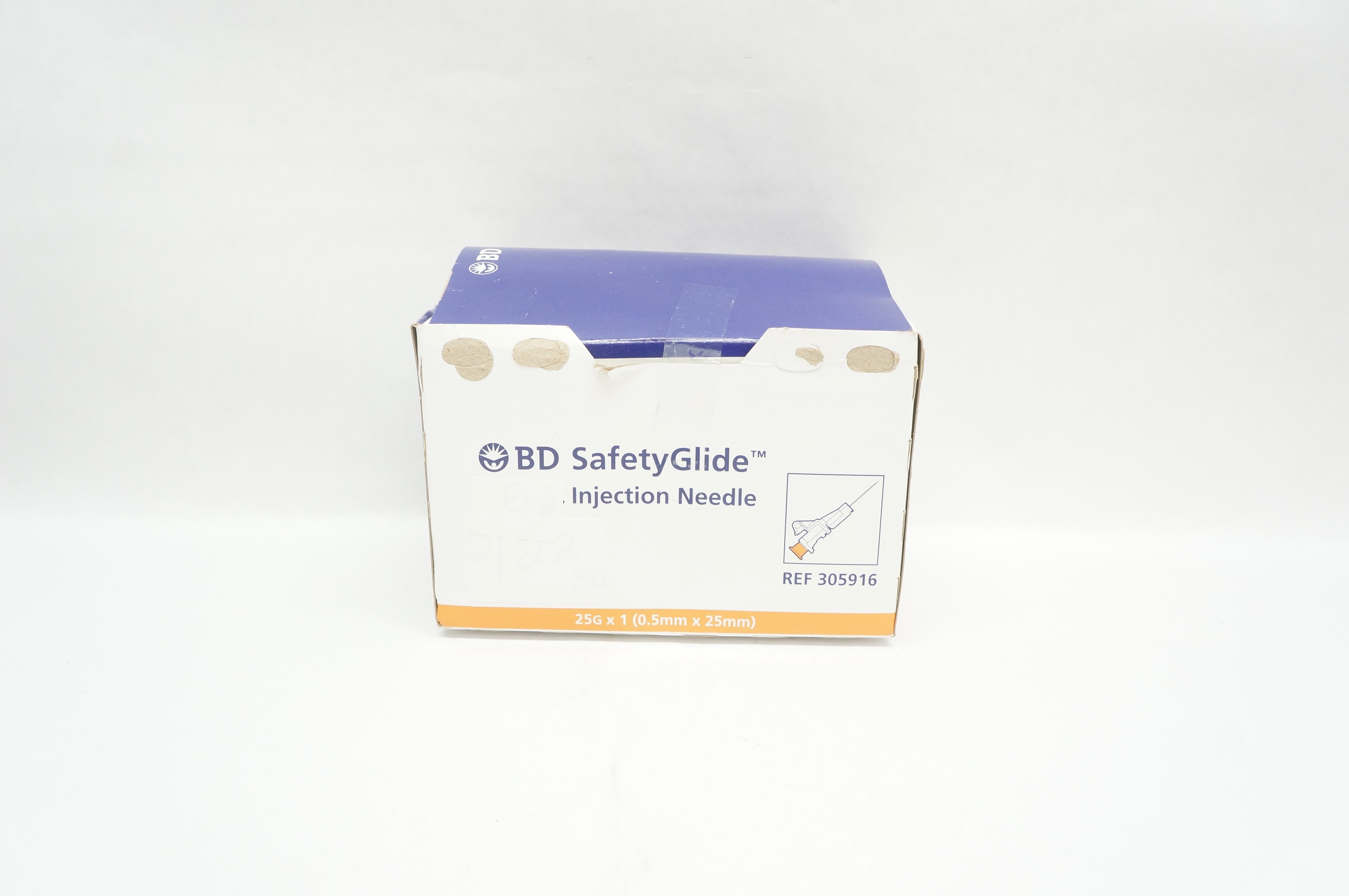 BD 305916 Safety Glide Injection Ndle 25G x 1 (x) - Box of 50