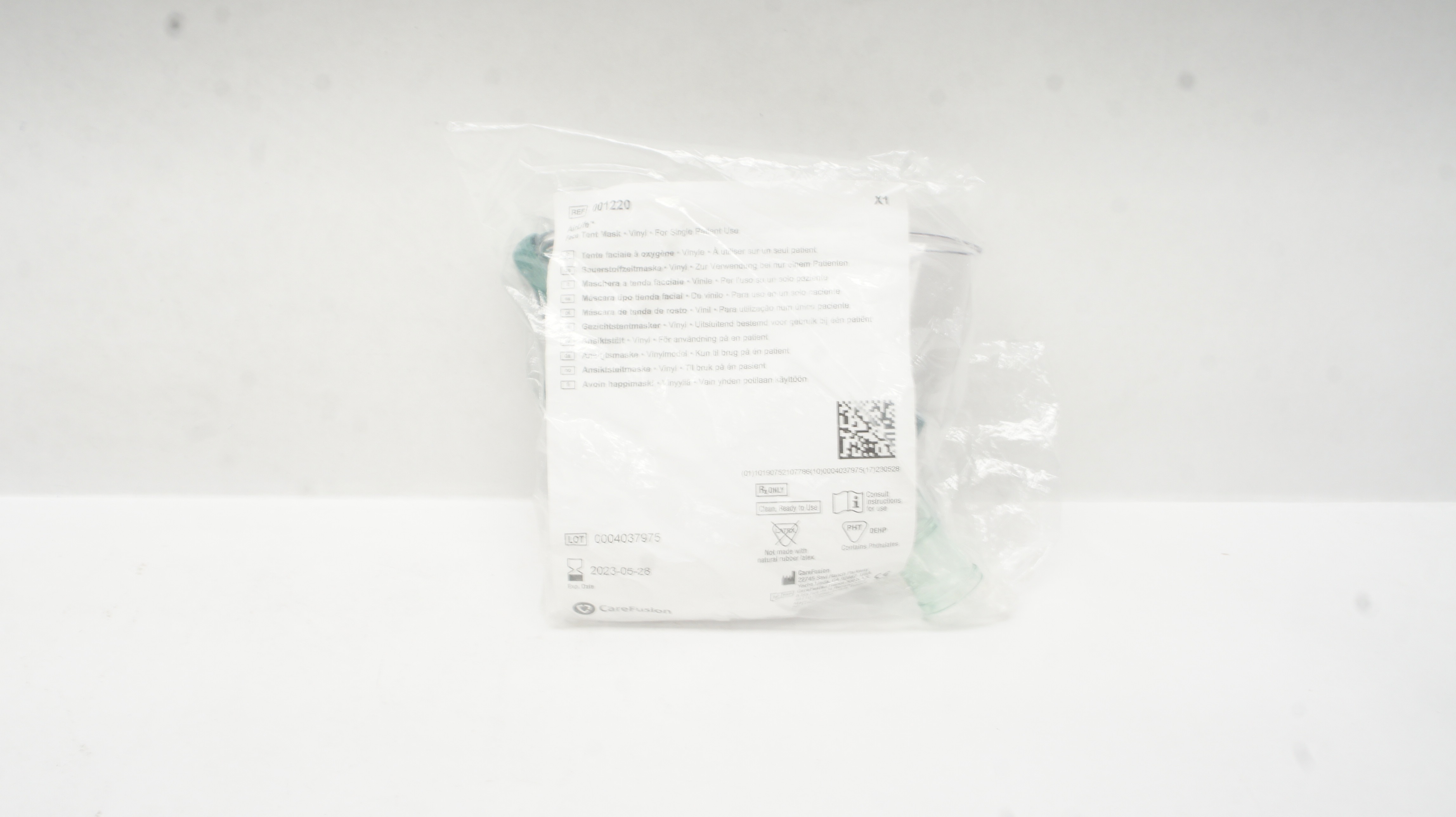CareFusion 001220 AirLife Face Tent Mask, Vinyl (x)