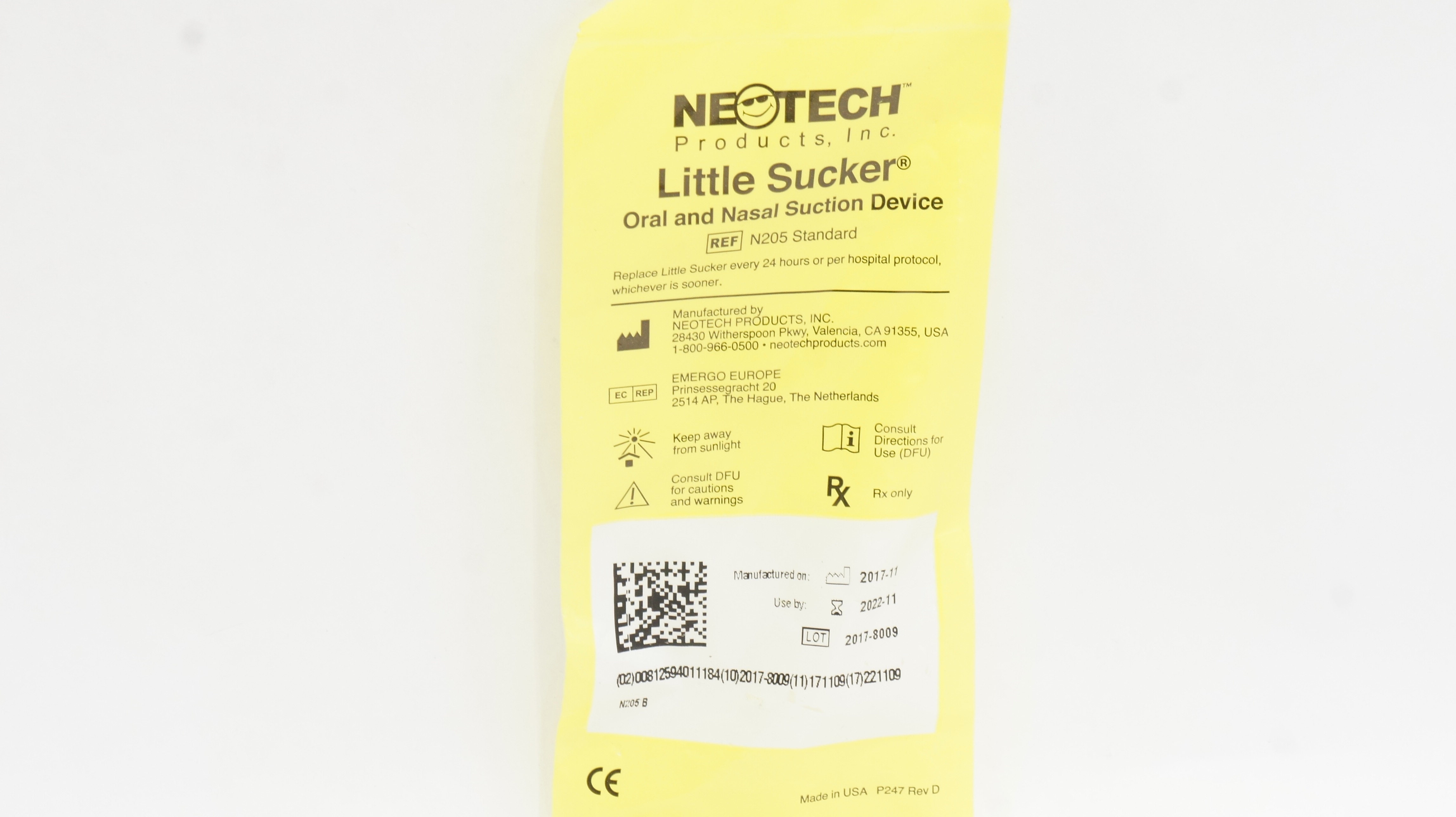 Neotech N205 Standard Little Sucker Oral and Nasal Suction Device (x)