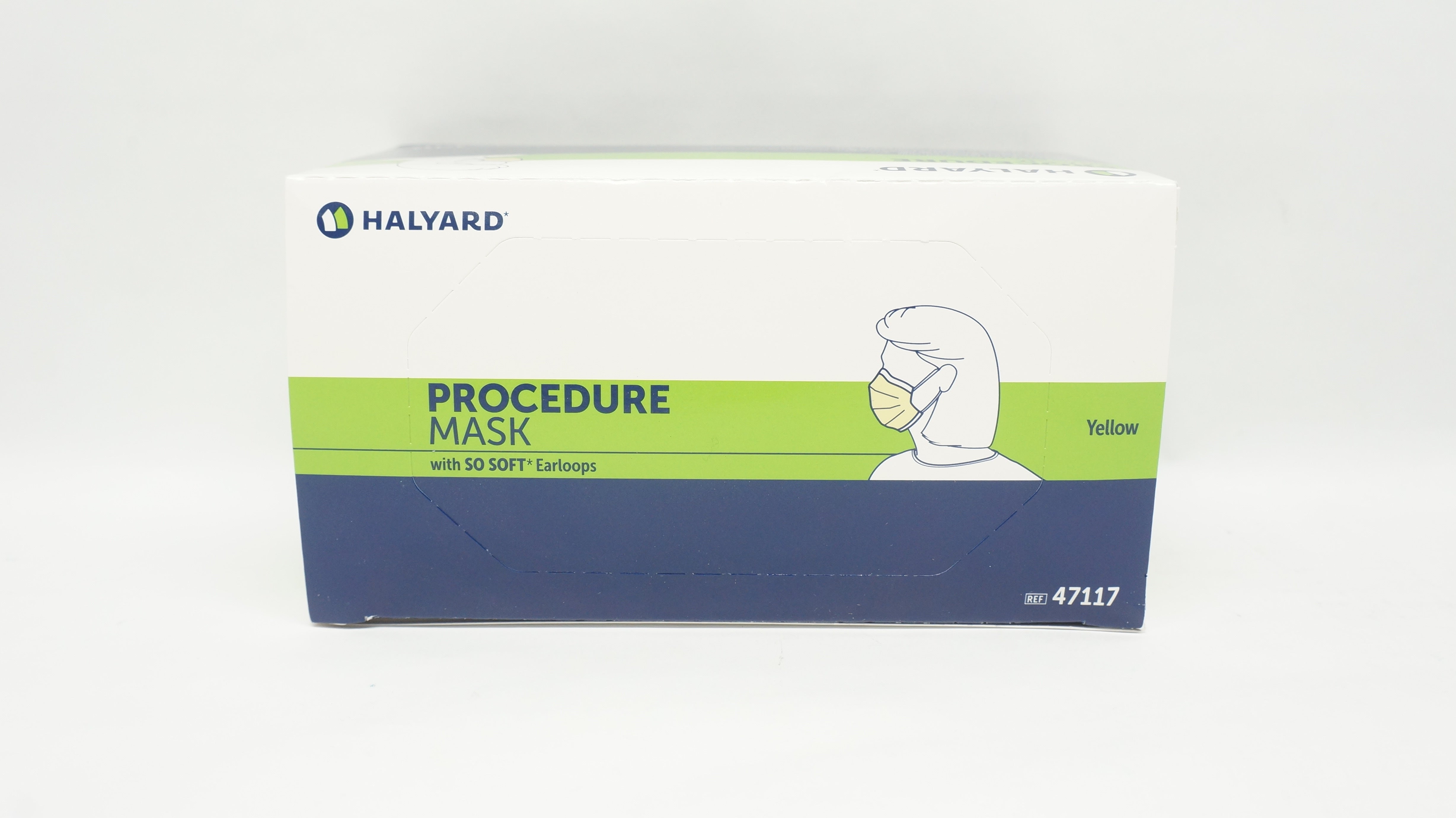Halyard 47117 Procedure Mak with SO SOFT Earloops - Box of 50