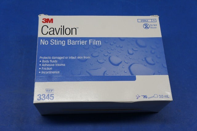3M 3345 Cavilon No Sting Barrier Film 3.0 mL ~ Box of 22