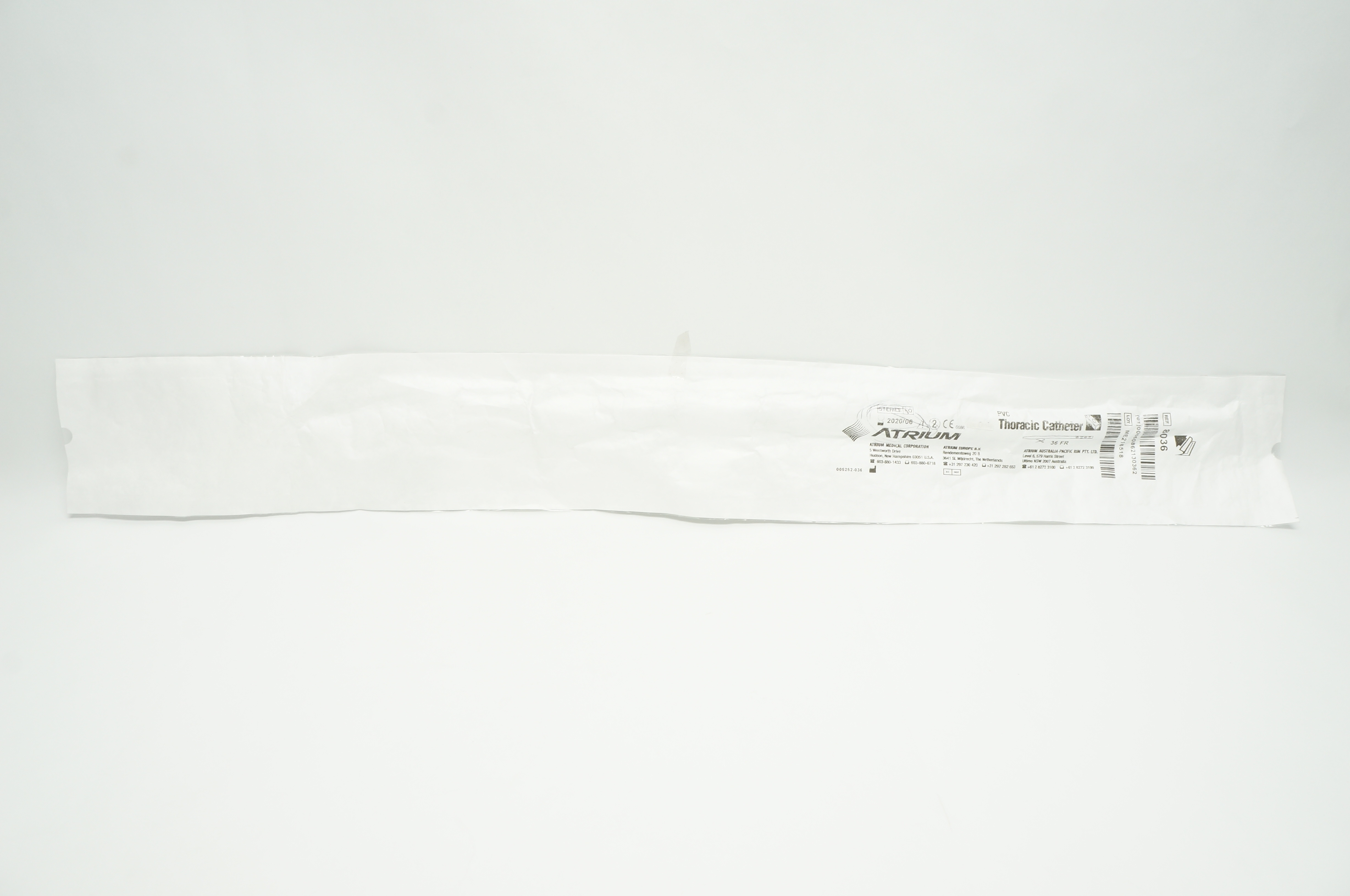 Atrium 8036 PVC Thoracic Cath. 36FR (x)