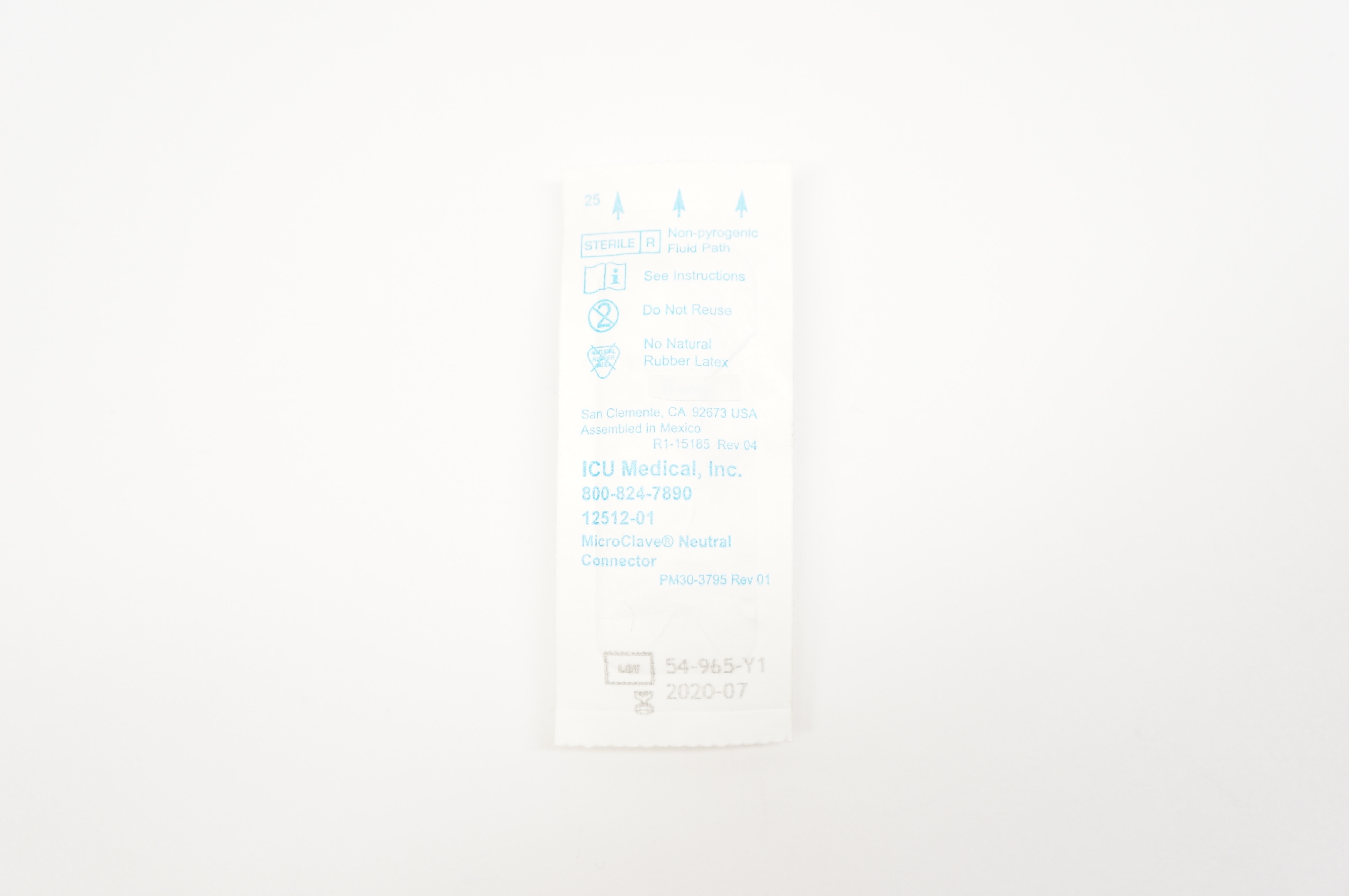 ICU Medical 12512-01 MicroClave Neutral Connector (x)