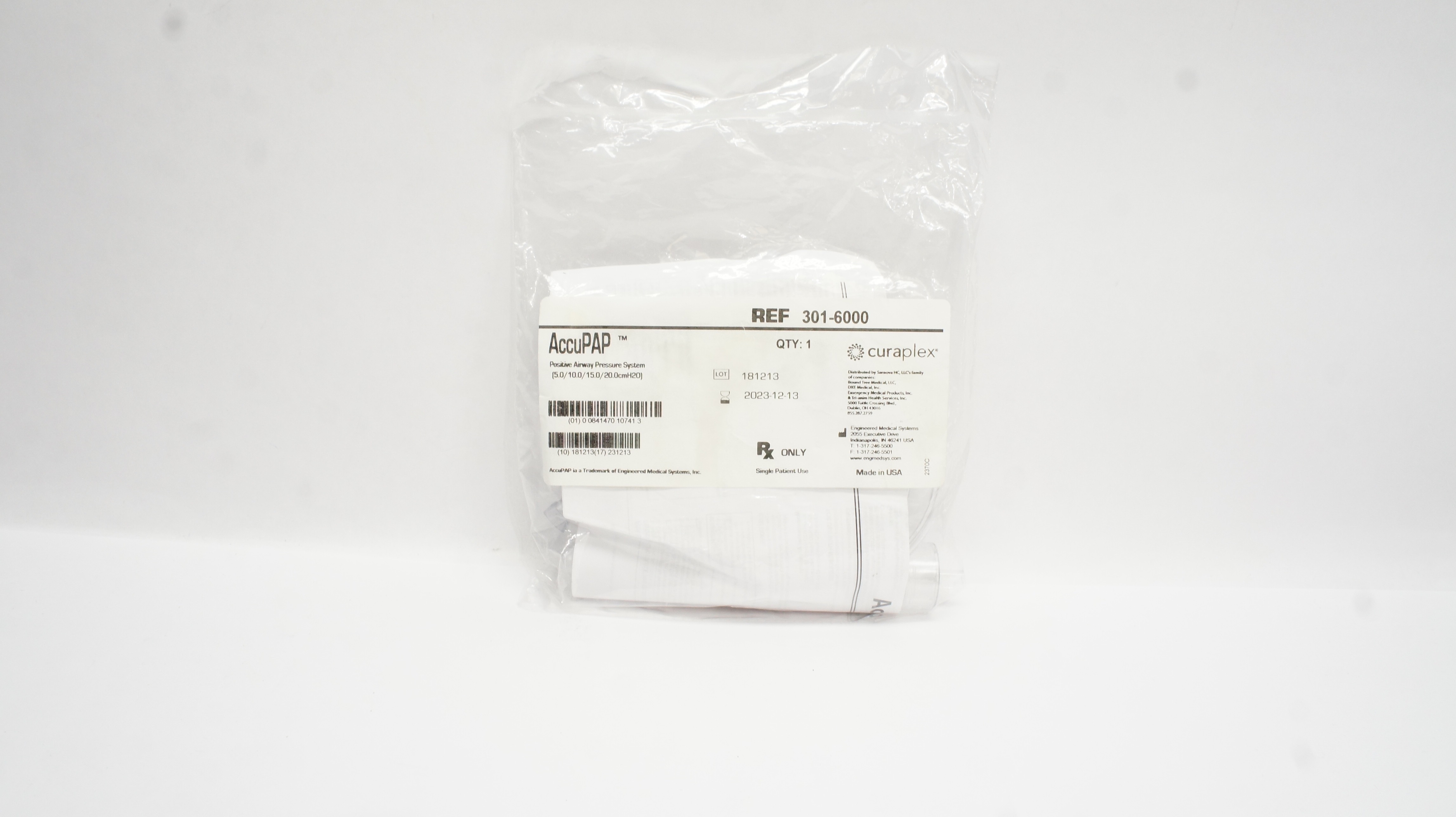 Engineered Medical 301-6000 Curaplex AccuPAP Positive Airway Pressure System (x)
