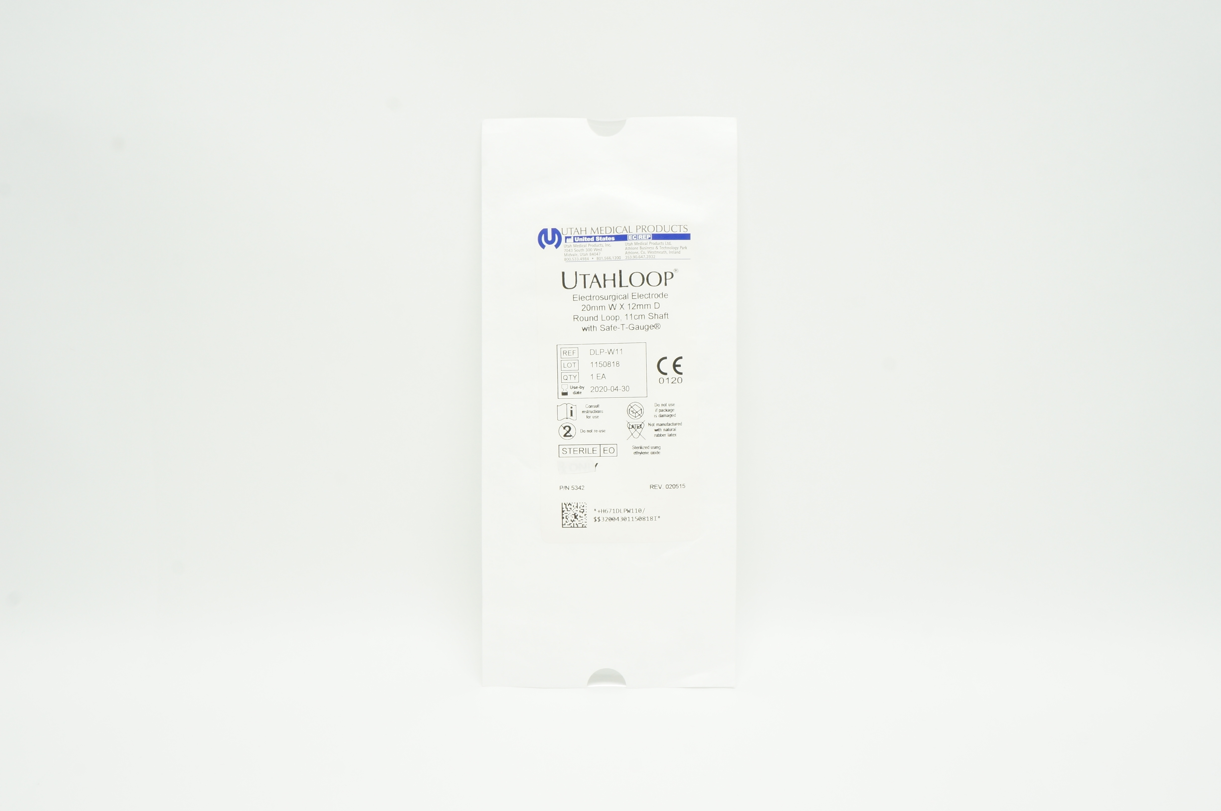 Utah Medical DLP-W11 UtahLoop Electrosurgical Electrode 20mmx12mm Round Loop (x)