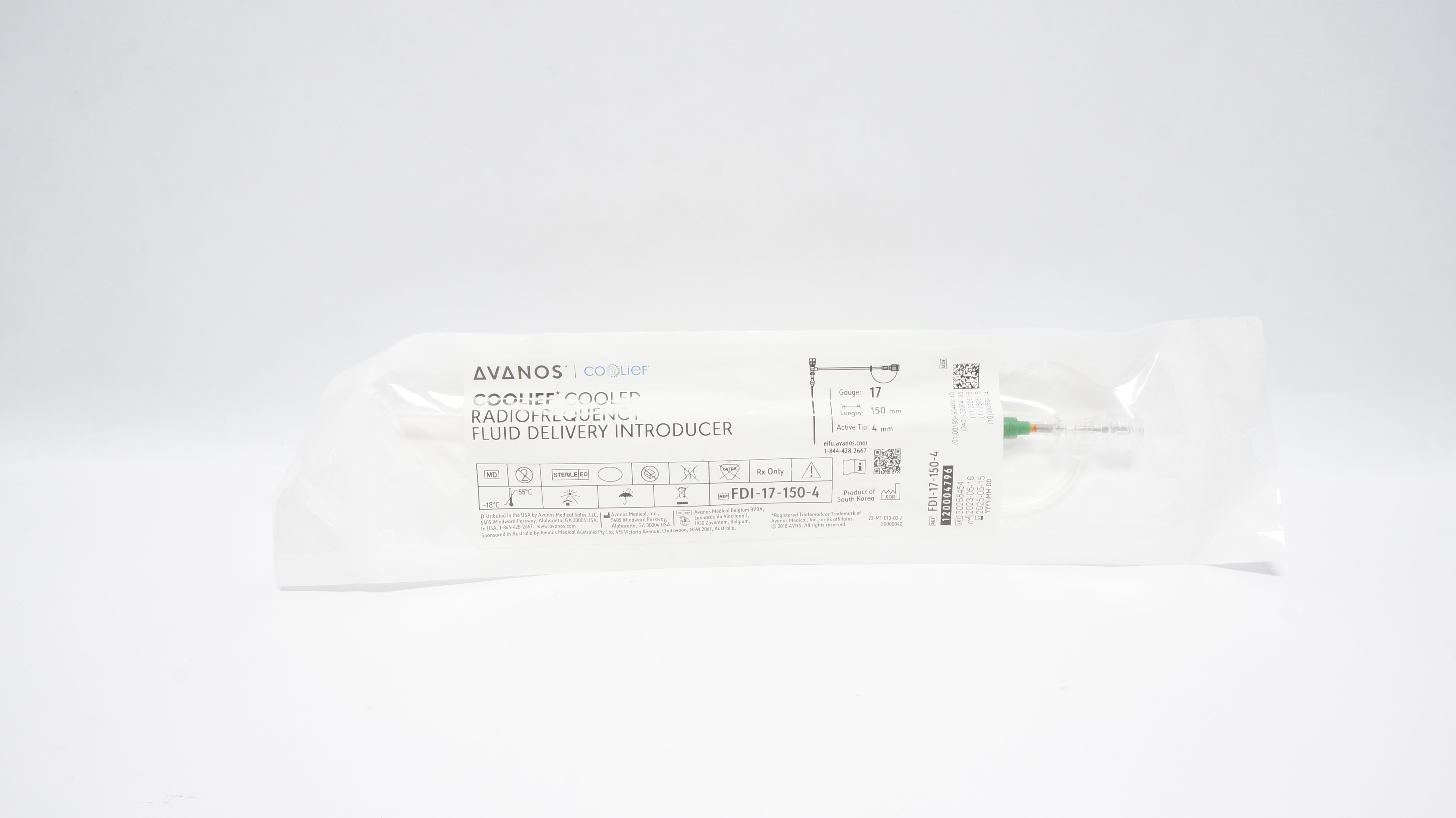 Avanos FDI-17-150-4 Coolief Cooled Radiofrequency Fluid Delivery Introducer (x)