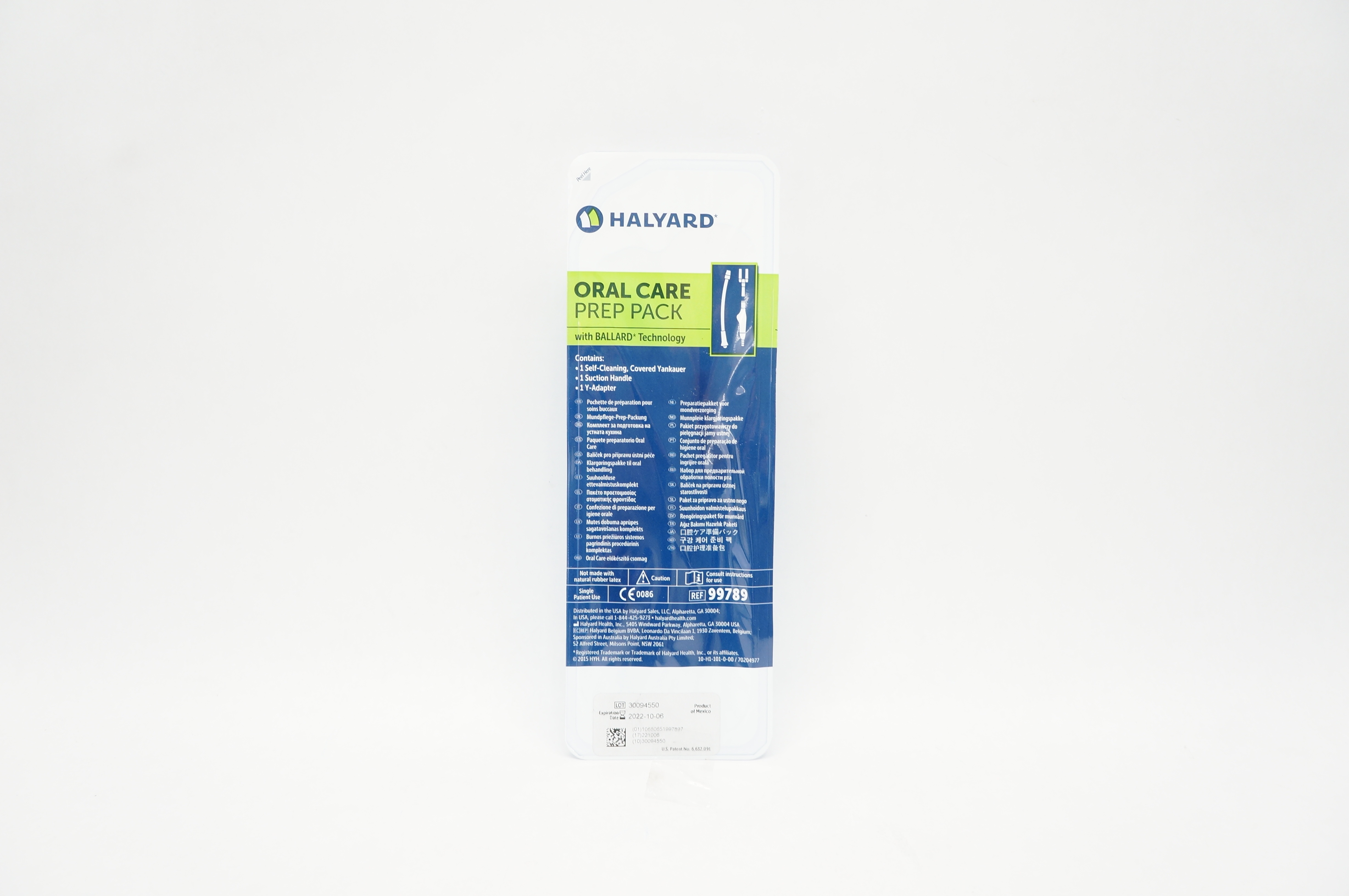 Halyard 99789 Oral Care Prep Pack With Ballard Technology