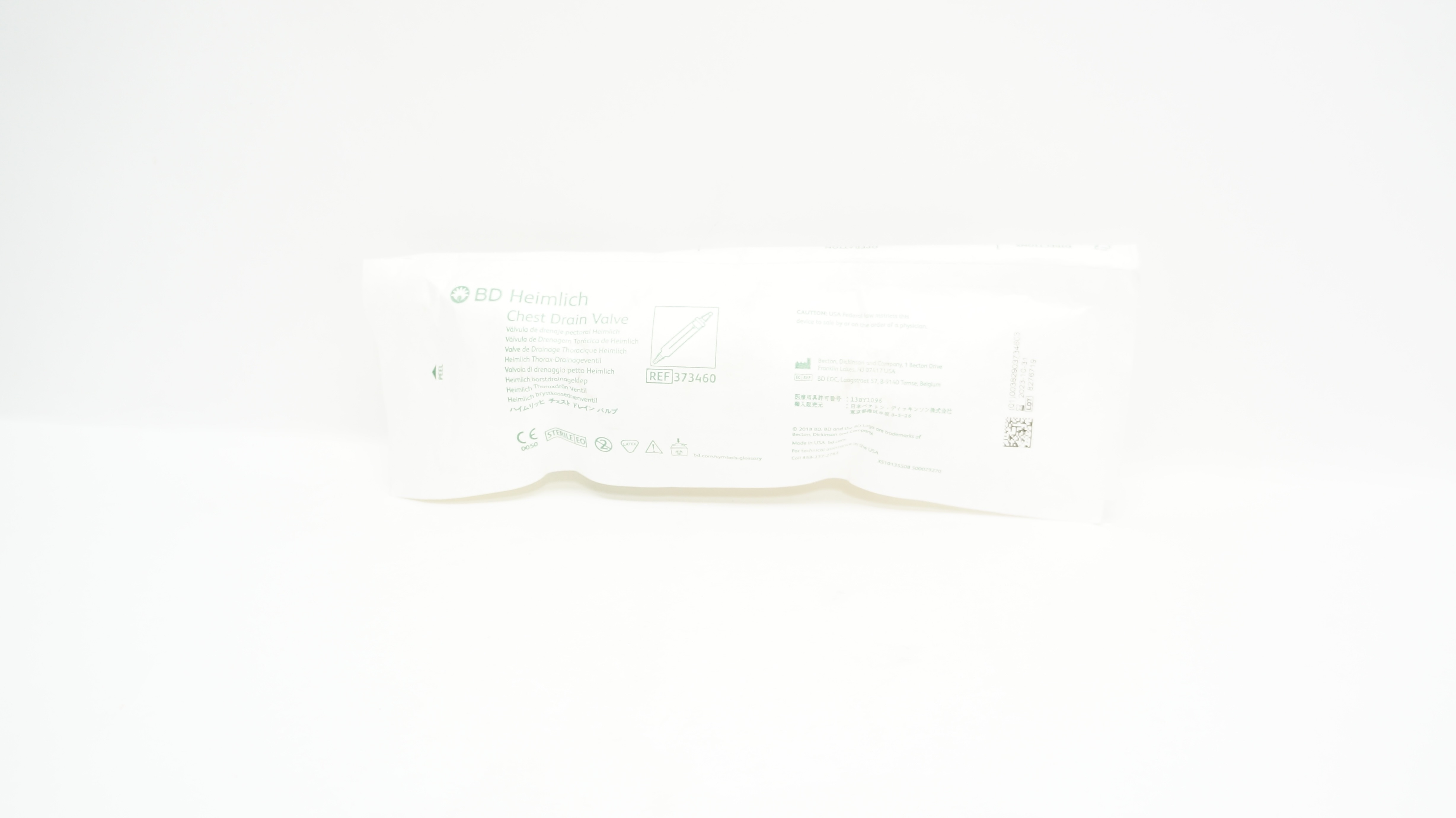 BD 373460 Heimlich Chest Drain Valve