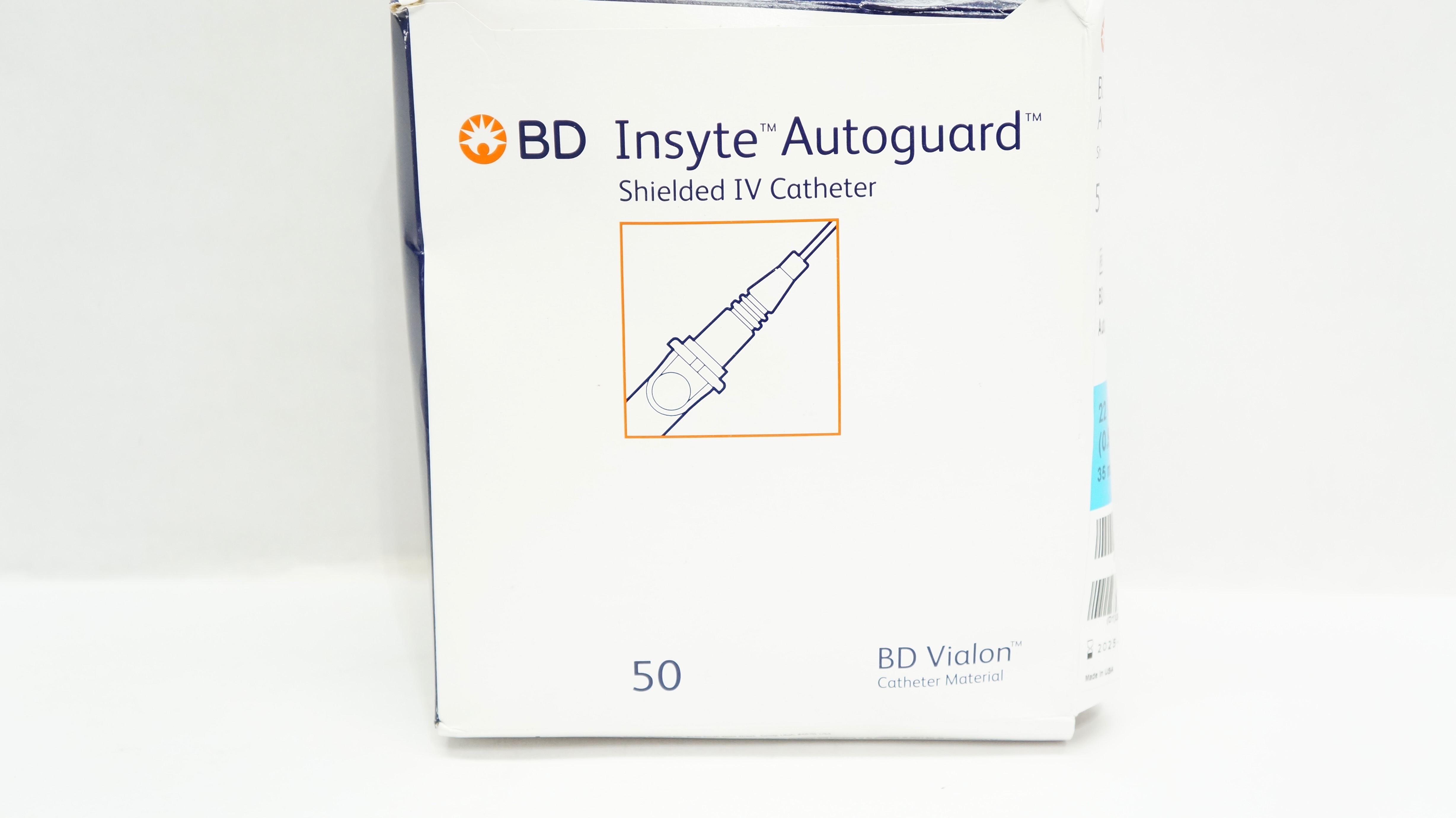 BD 381423 Insyte Autoguard Shielded I.V. Cath. 22Ga x 1.00 inch - Box of 50