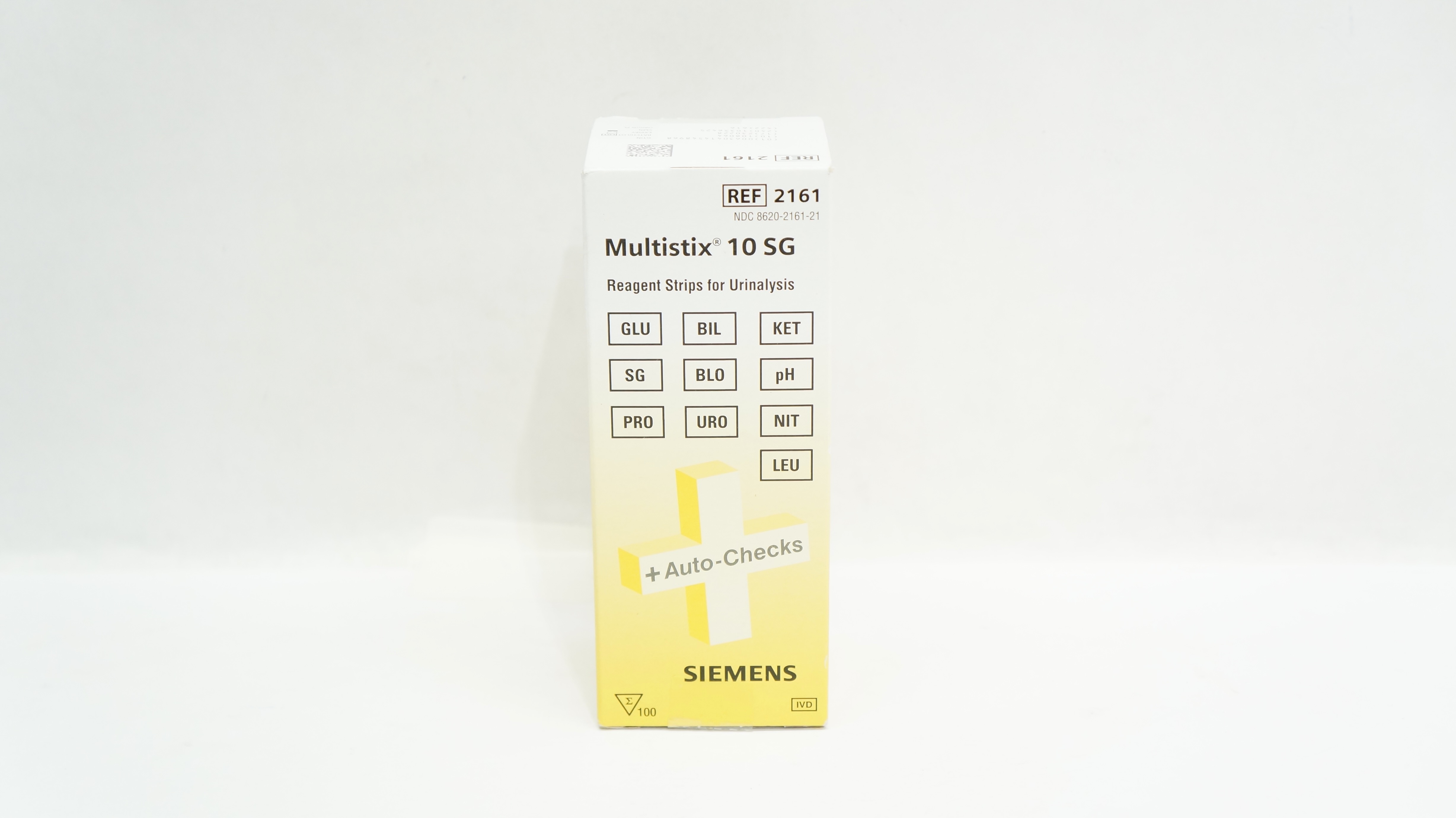 Siemens 2161 Multistix 10 SG Reagent Strips for Urinalysis (x) - Box of 100