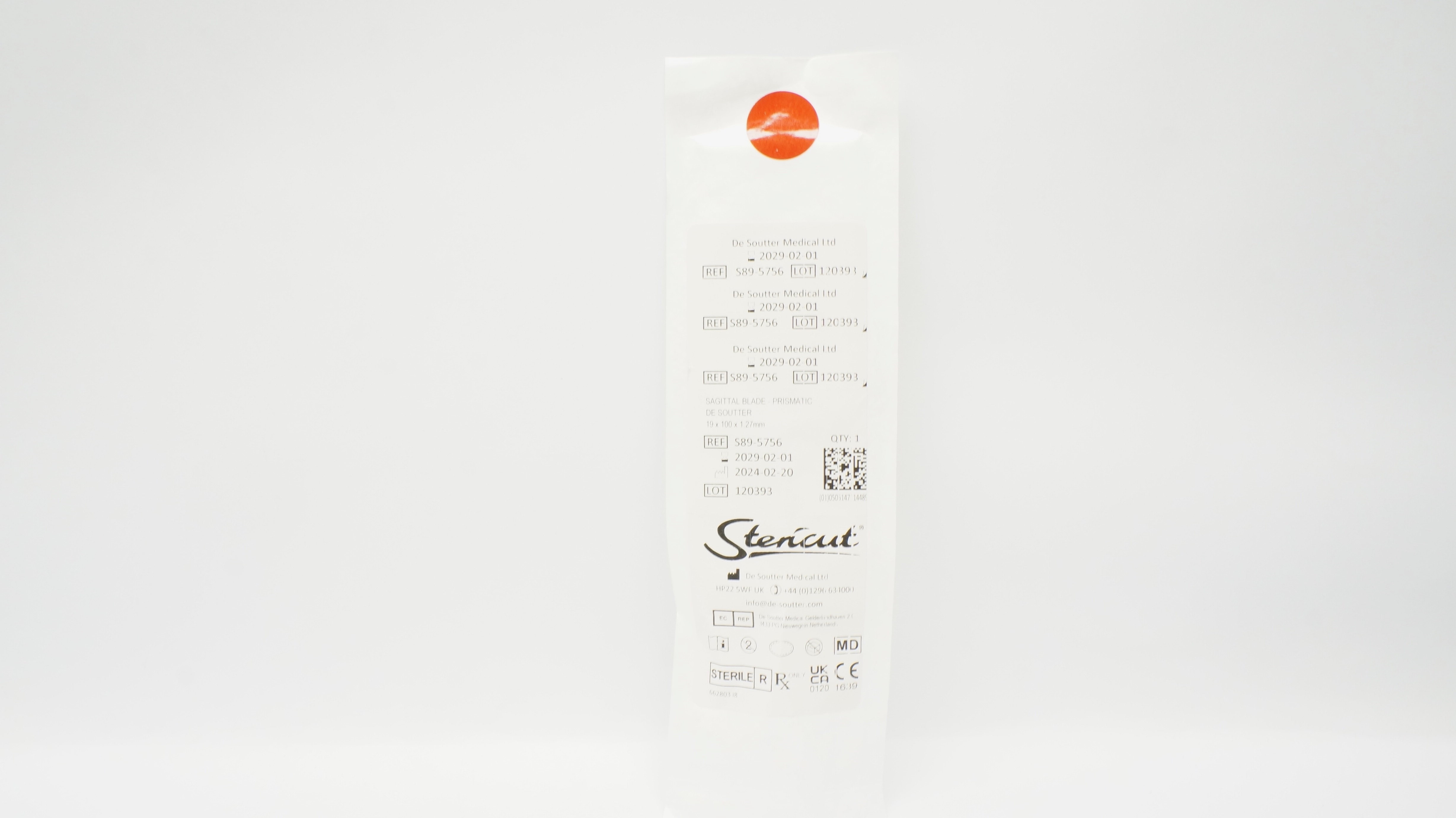 Stenicut S89-5756 Sagittal Blade Prismatic De Soutter 19 x 100 x 1.27mm