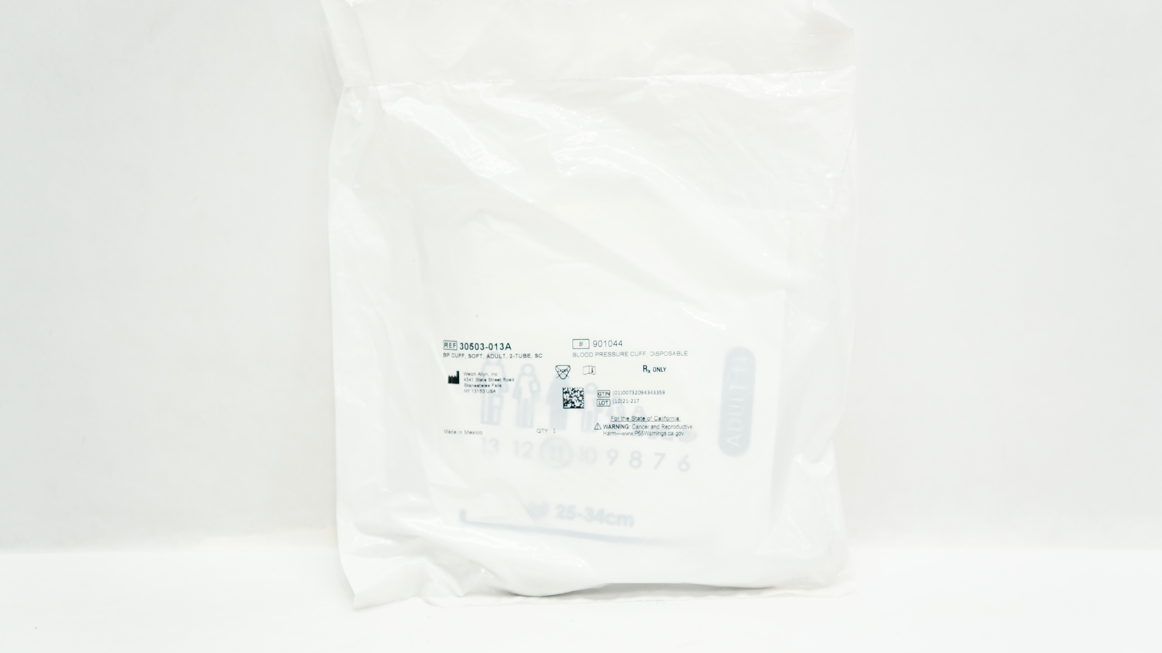 Welch Allyn 30503-013A FlexIPort Blood Pressure Cuff Soft, Adult 11