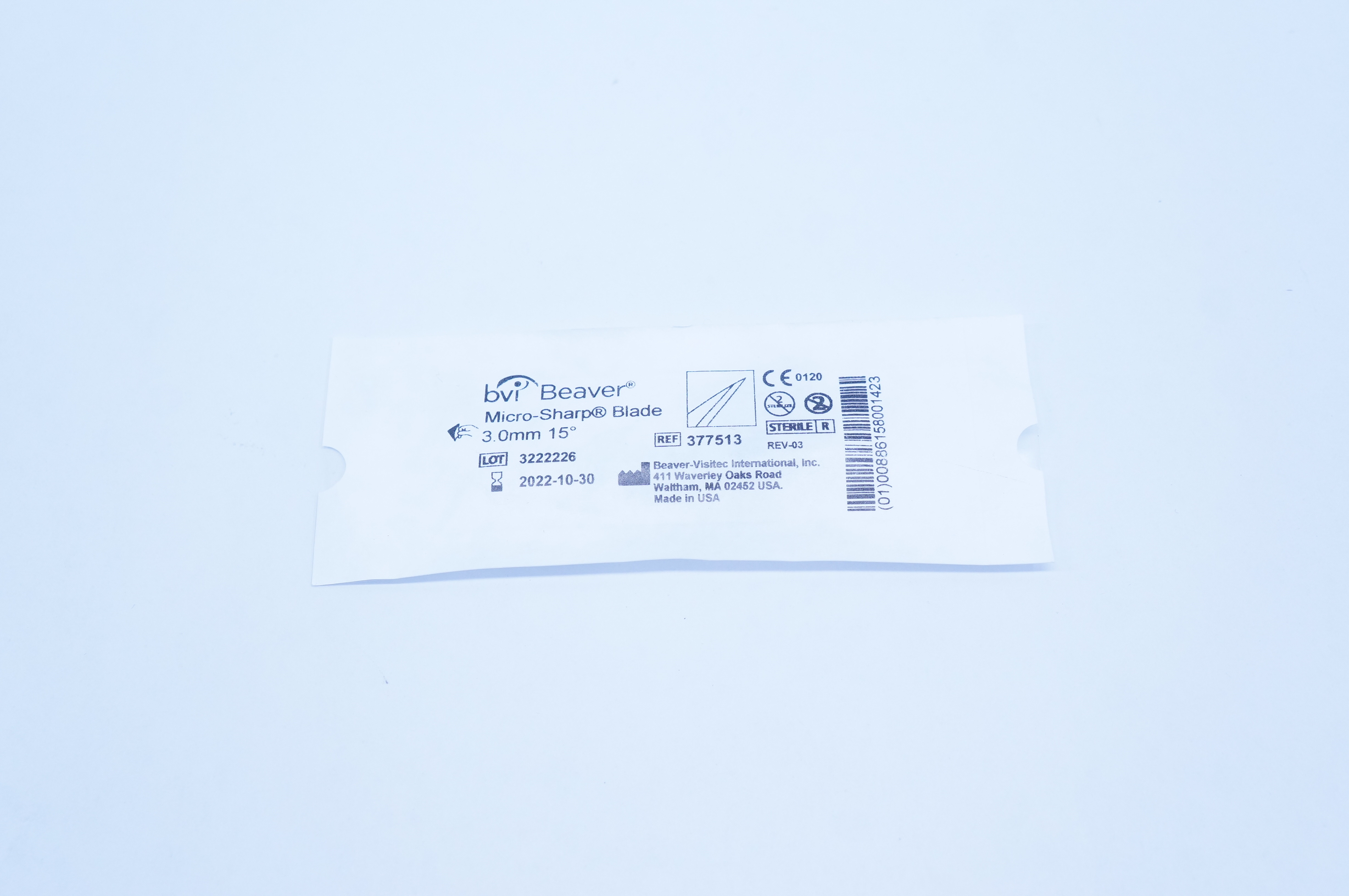BVI Beaver 377513 Micro-Sharp Blade 3.0mm 15degree