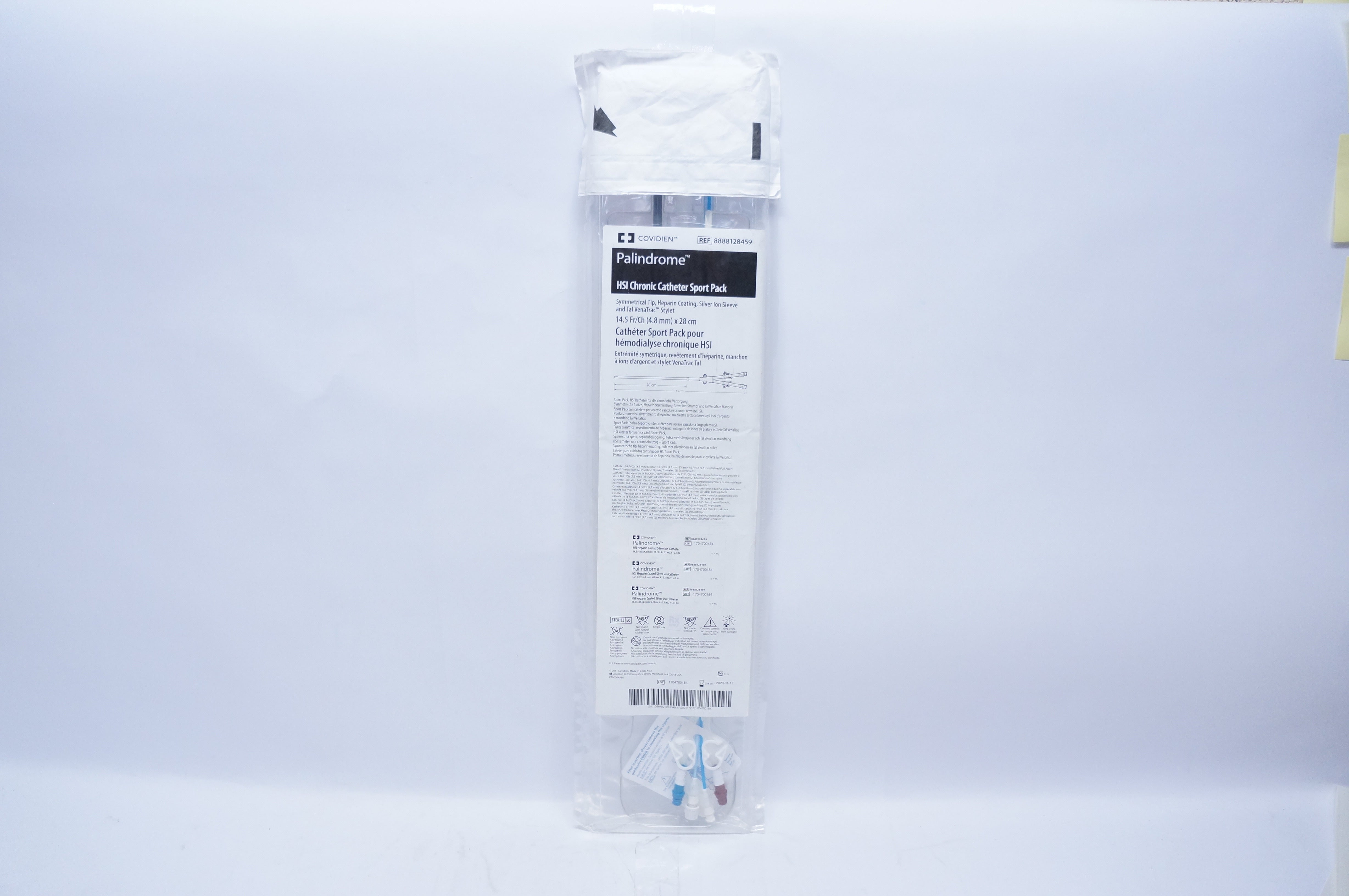 Covidien 8888128459 Palindrome HSI Chronic Cath. Sport Pack 14.5Fr/Ch x 28cm (x)