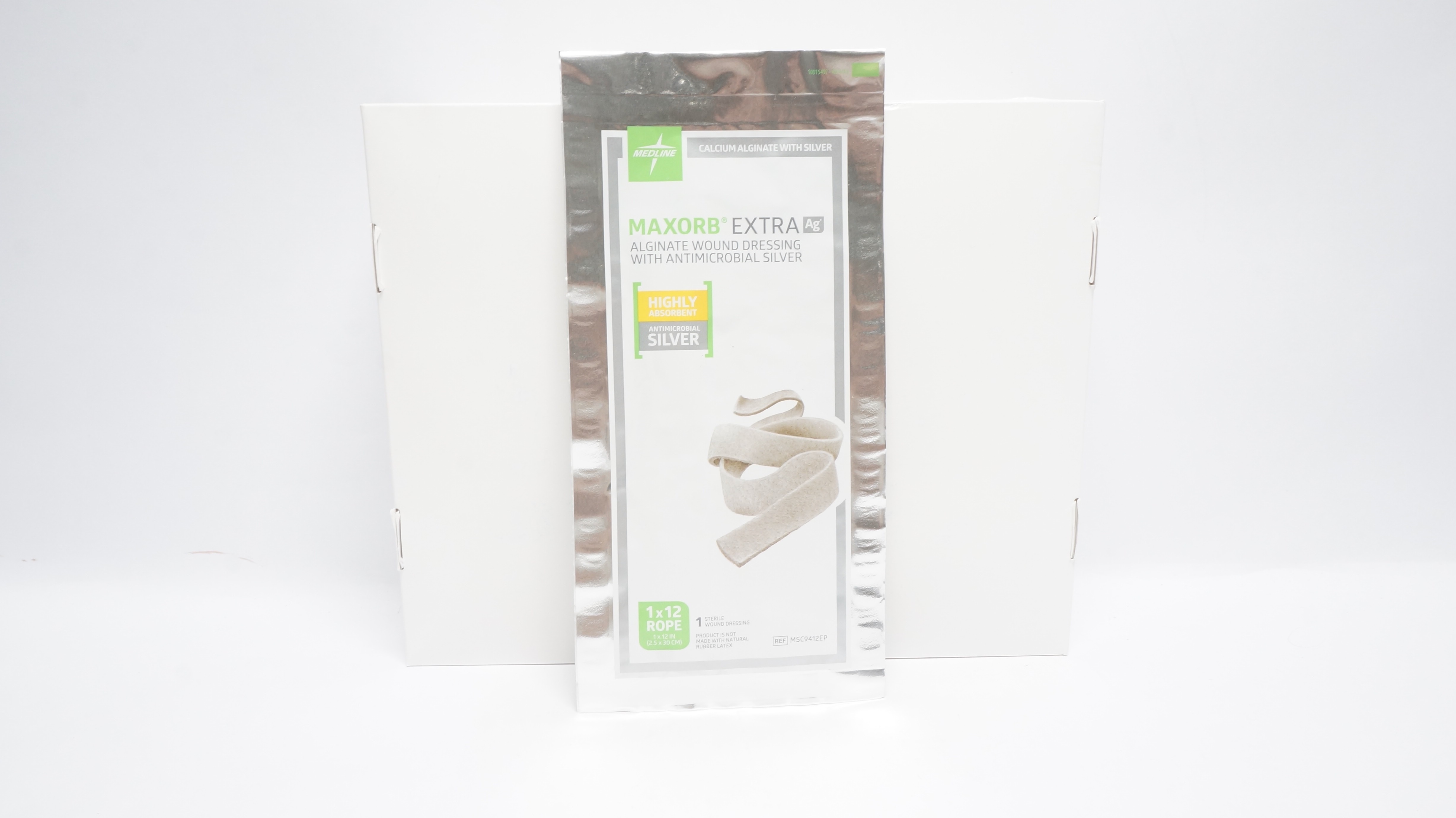 Medline MSC9412EP Maxorb Extra Alginate Wound Dressing 1 x 12 Rope (x)