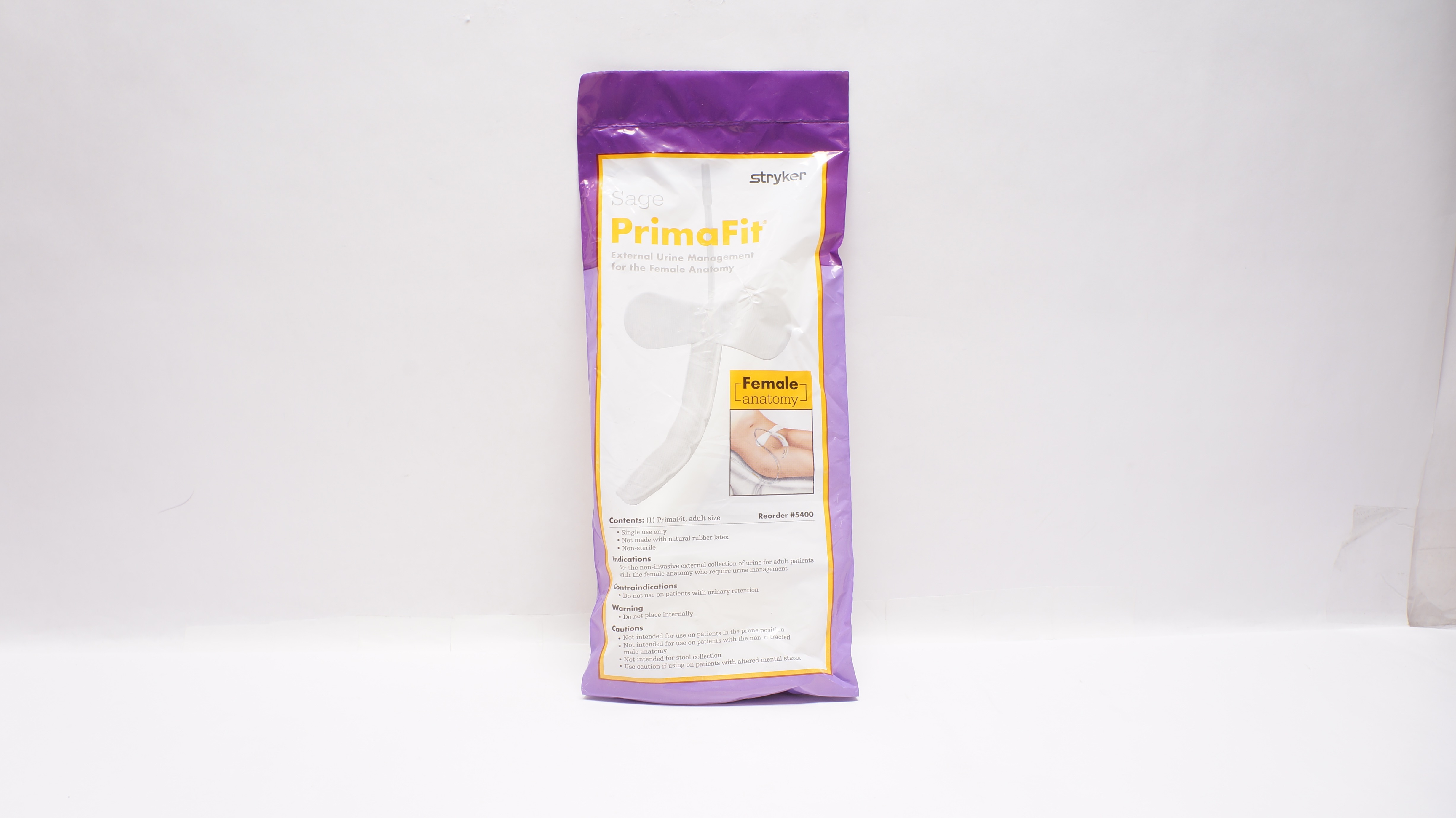 Stryker 5400 Sage PrimaFit External Urine Management for The Female Anatomy