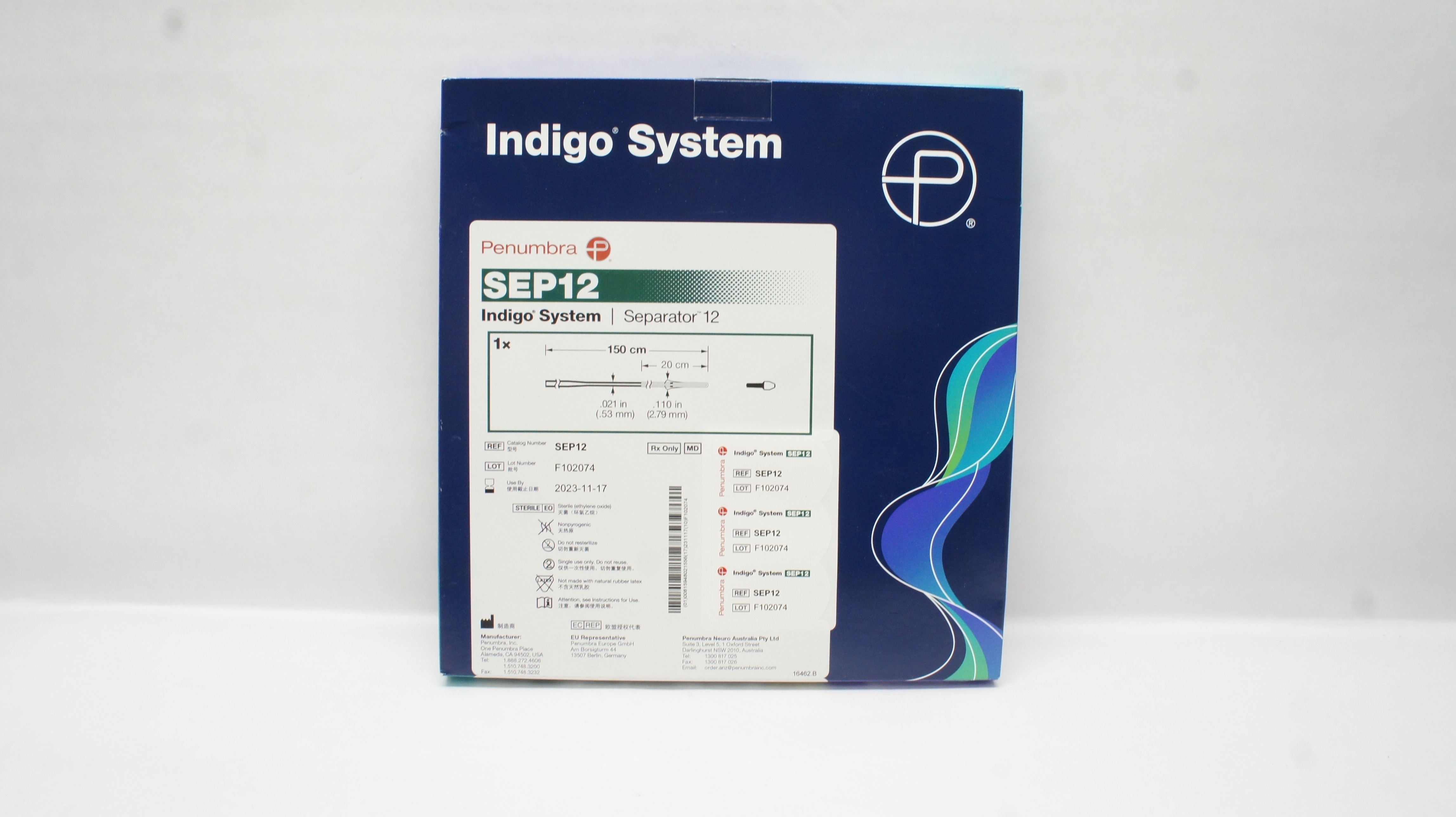 Penumbra SEP12 Indigo System Separator 12, 150cm (x)
