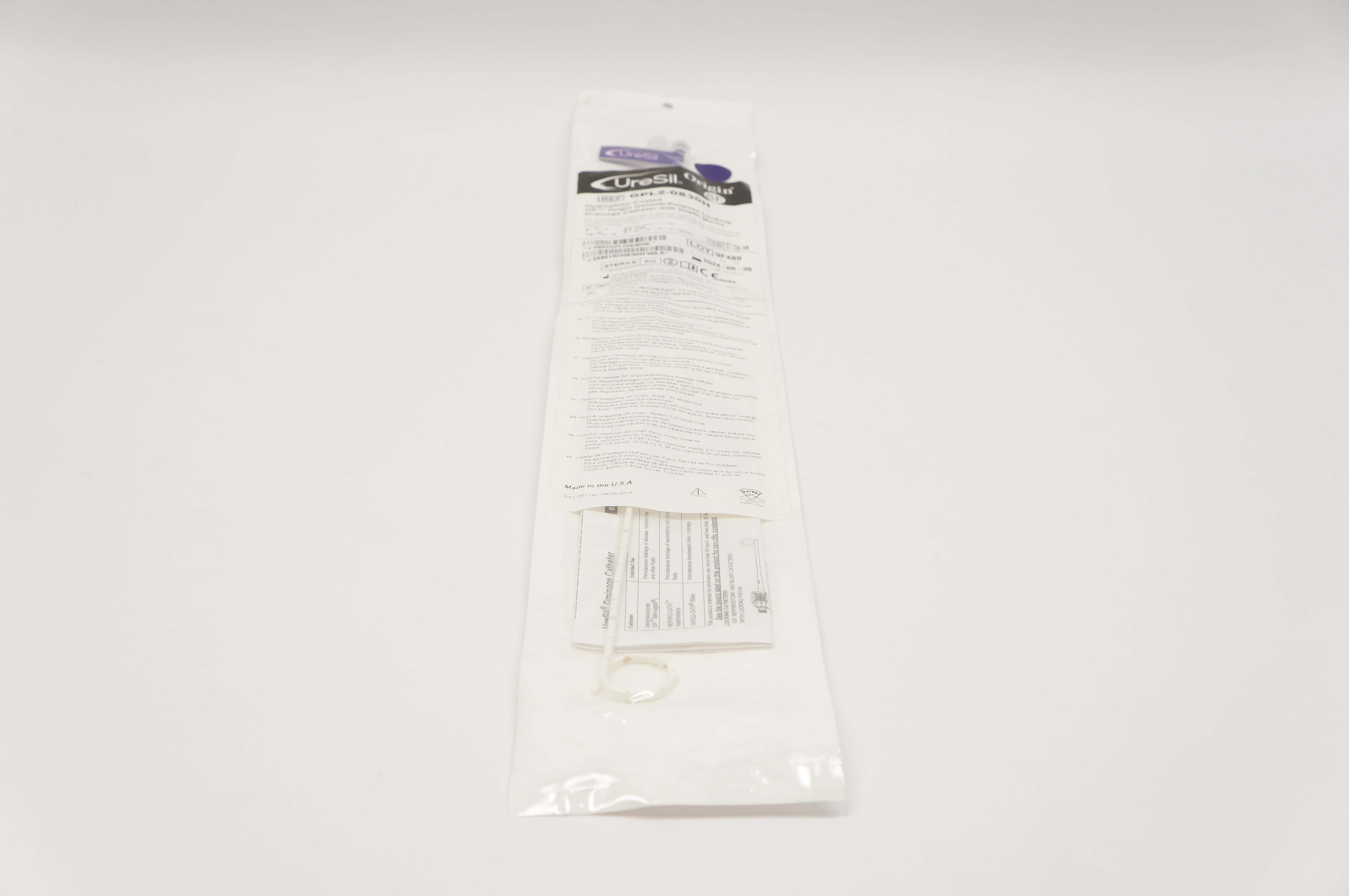 Uresil GPL2-0830H Hydrophilic-Coated GP Origin General-Purpose Locking 8F x 21cm