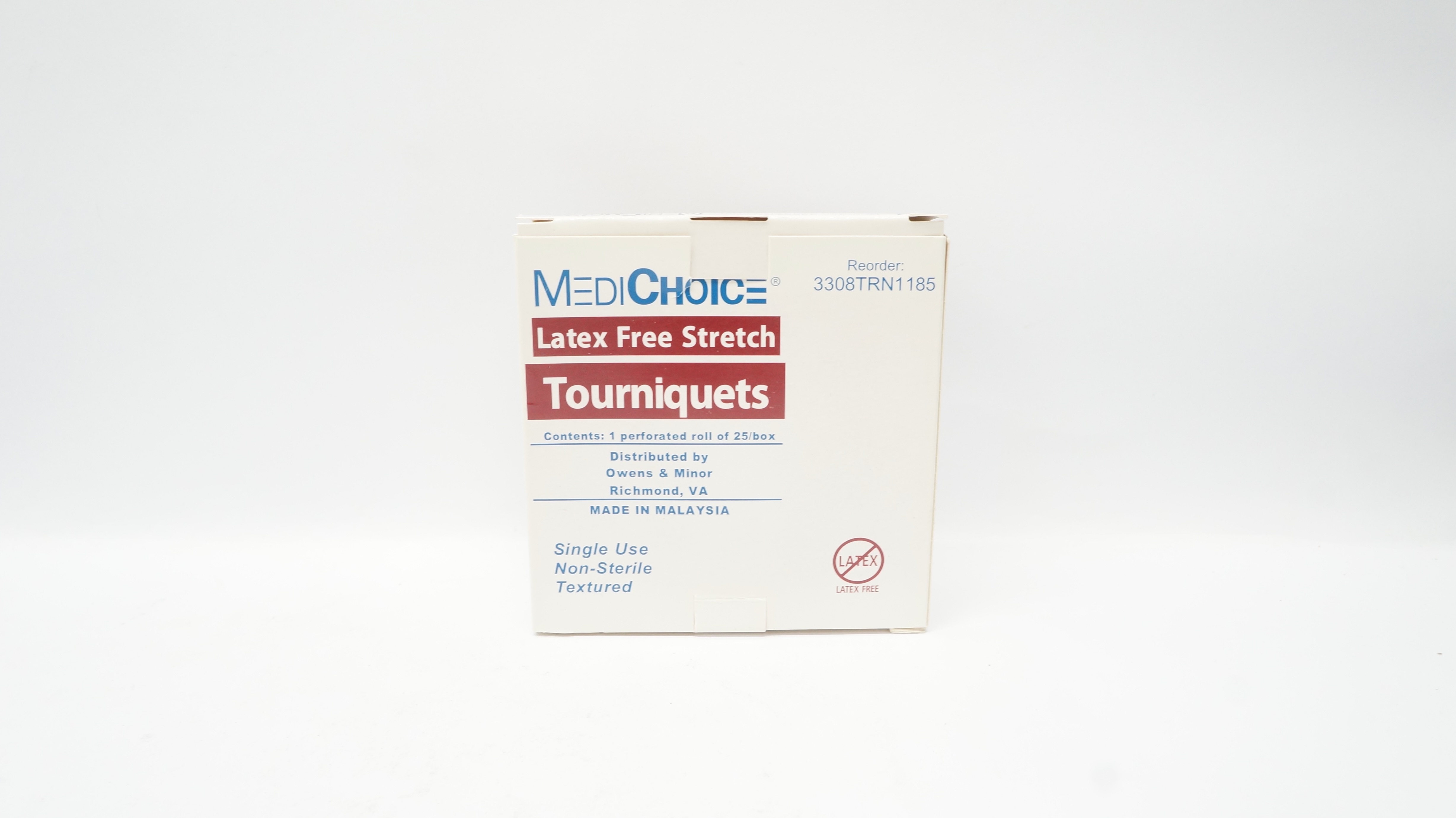 MediChoice 3308TRN1185 Latex Free Stretch Tourniquets Perforated Roll