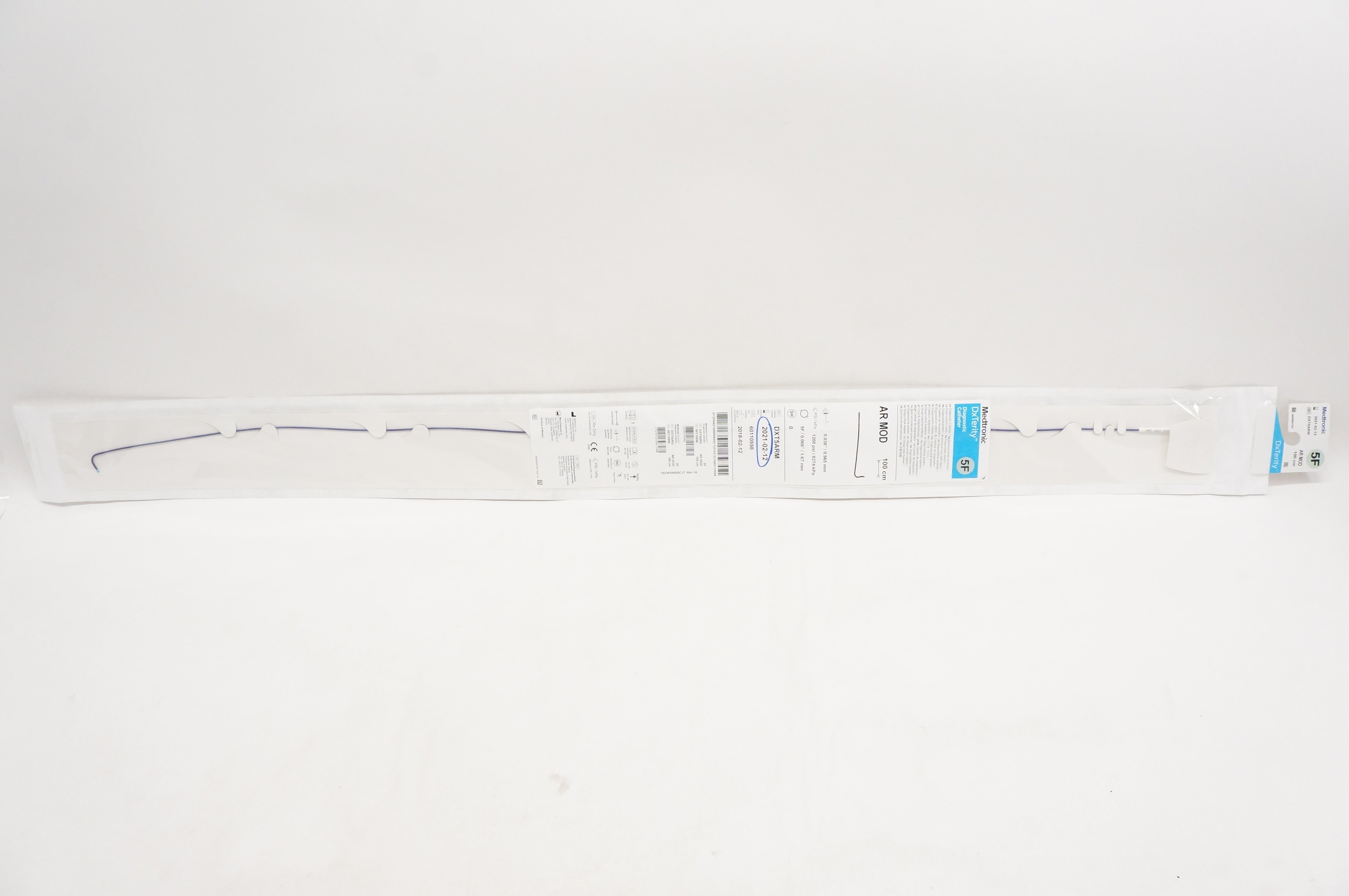 Medtronic DXT5ARM DxTerity Diagnostic Cath. AR MOD 5F x 100cm (x)