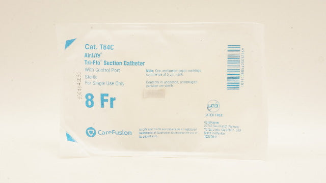 CareFusion T64C AirLife Tri-Flo Suction Cath. with Control Port 8F
