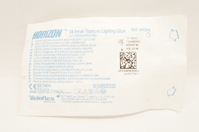 Teleflex 001204 Horizon 24 Small Titanium Clips with Tape (x)