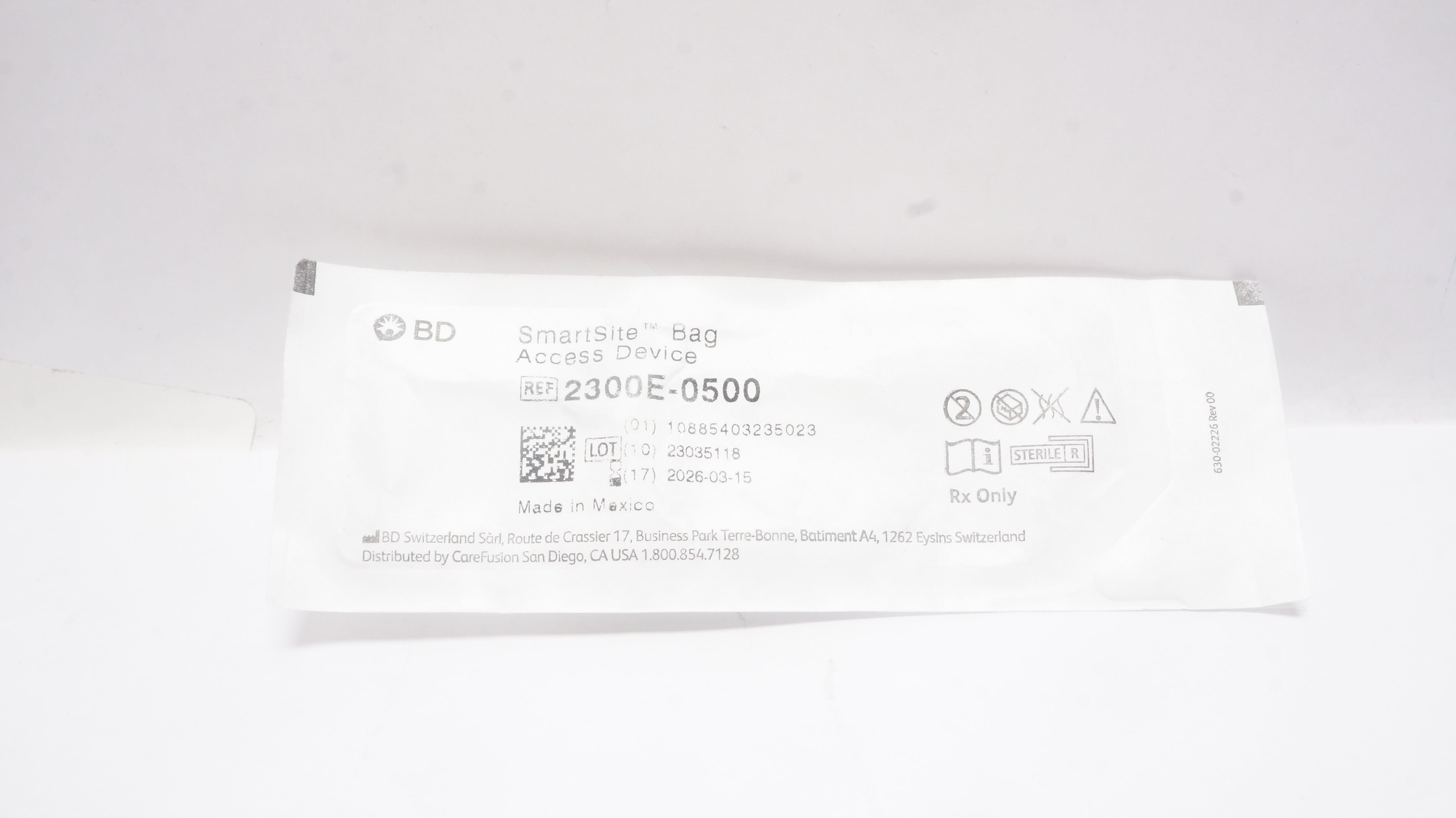 BD 2300E-0500 SmartSite Bag Access Device
