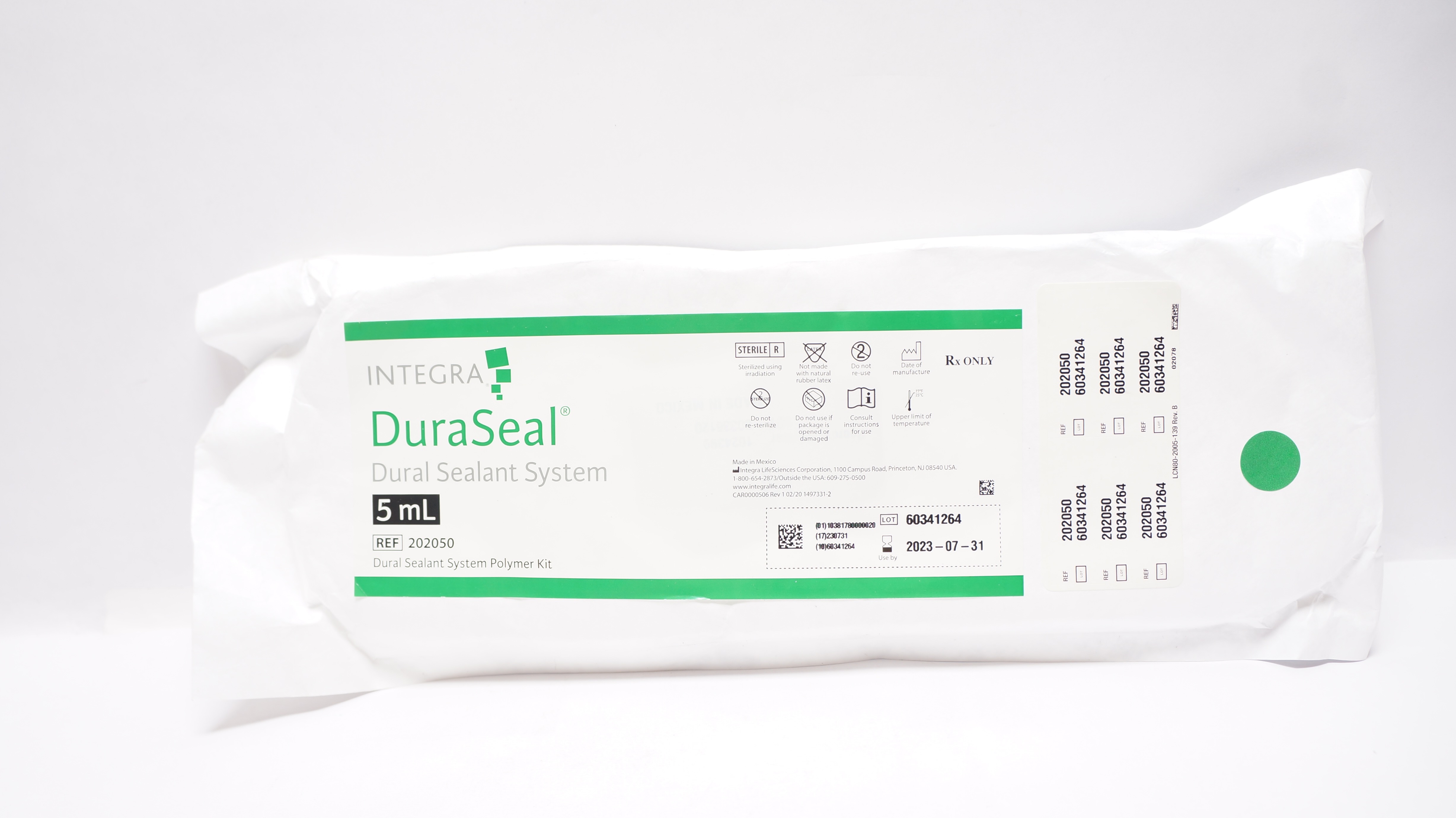 Integra 202050 DuraSeal Dural Sealant System Polymer Kit 5ml (x)