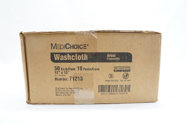 MediChoice 71213 Washcloth 12inch x 13inch - Case of 500