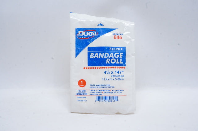 Dukal 645 Sterile Bandage Roll 4-1/2 x 147inch