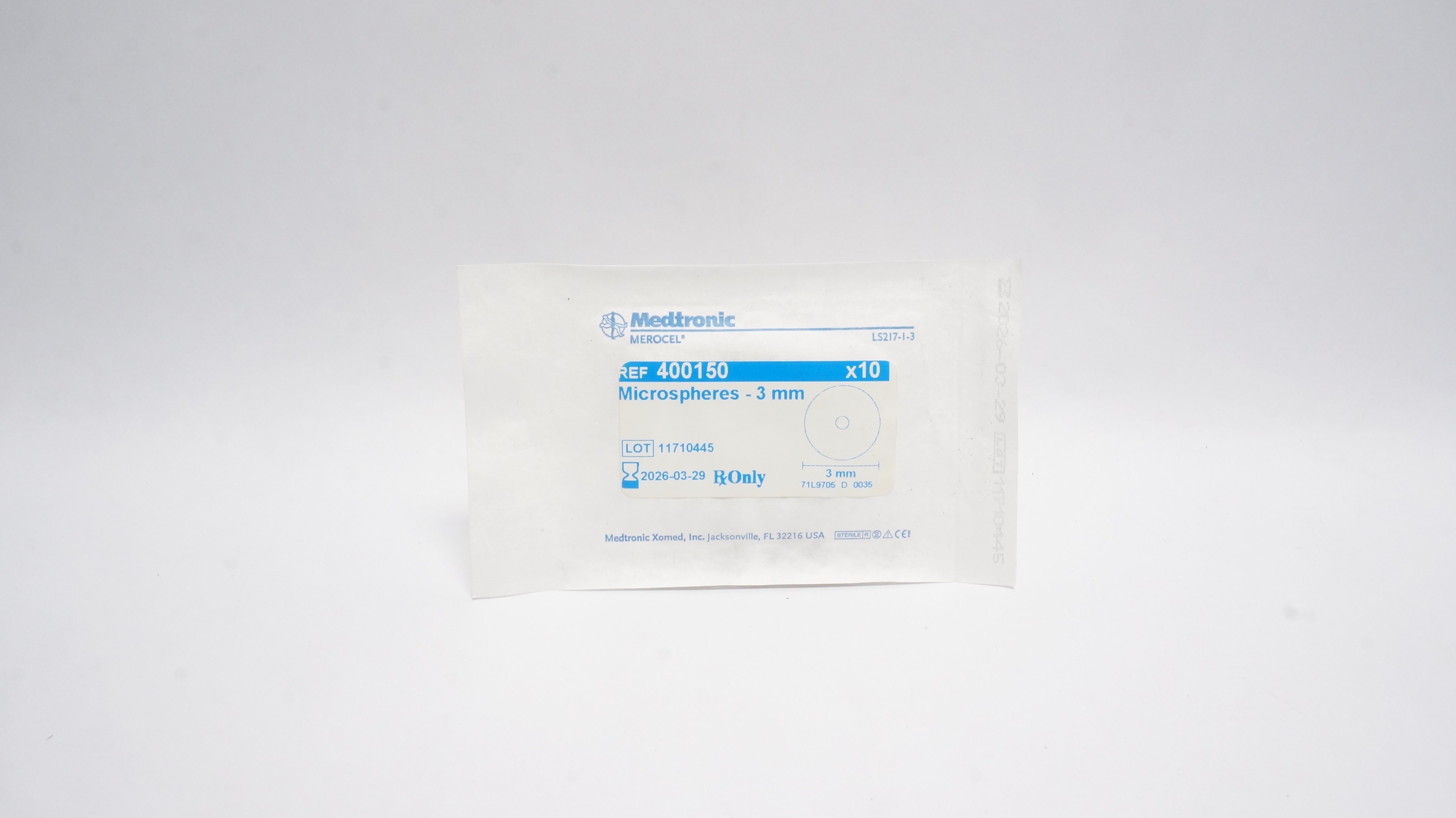 Medtronic Xomed 400150 Microspheres-3mm - Pack of 10 (x)
