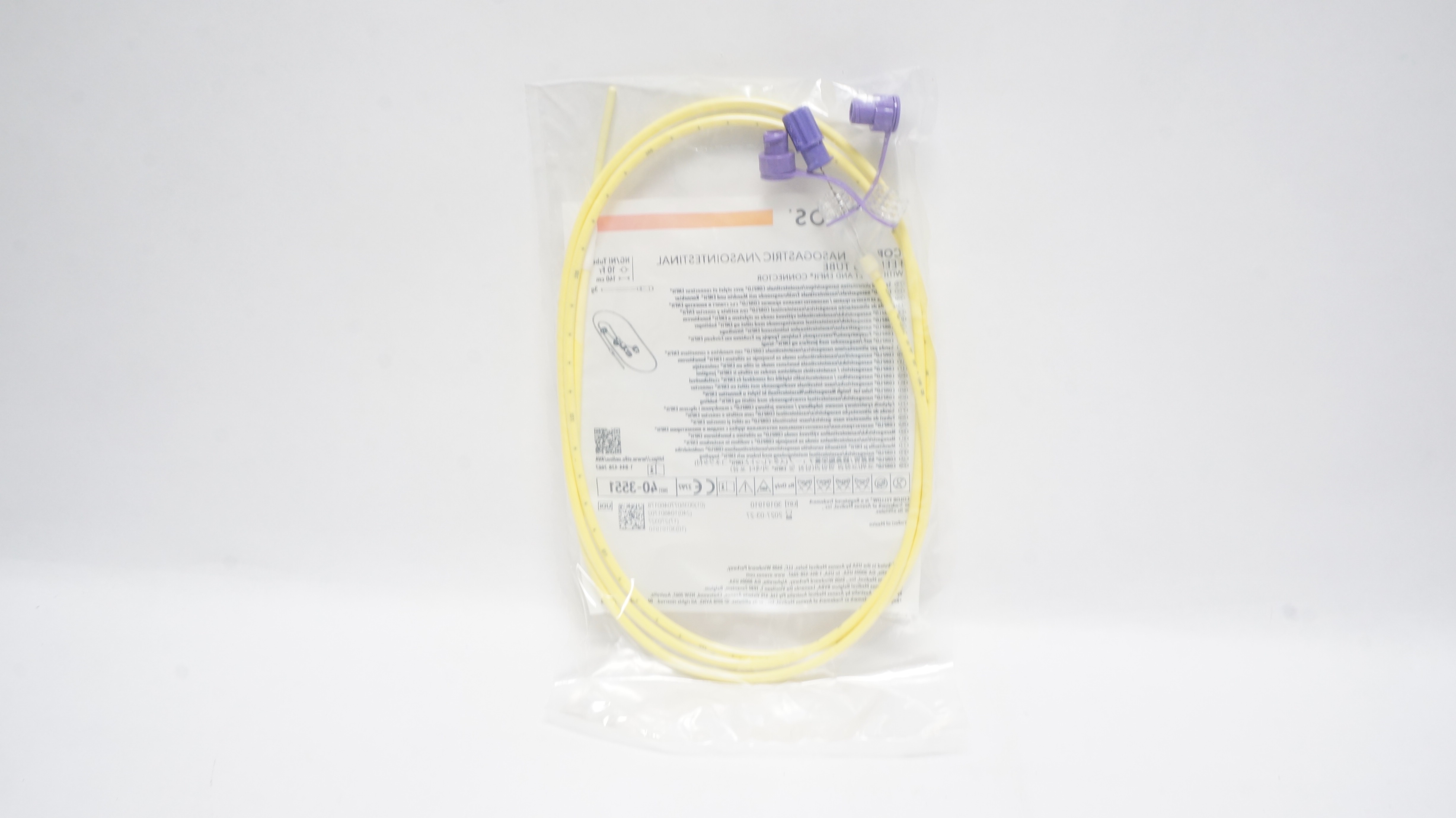 Avanos 40-3551 Corflo Nasogastric/Nasointestinal Feeding Tube 10Fr x 140cm, 3g