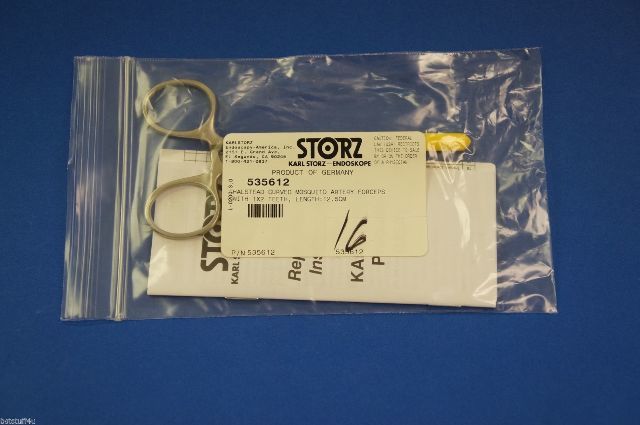 Karl Storz 535612 Halstead Curved Mosquito Artery Forceps With 1x2 Teeth 