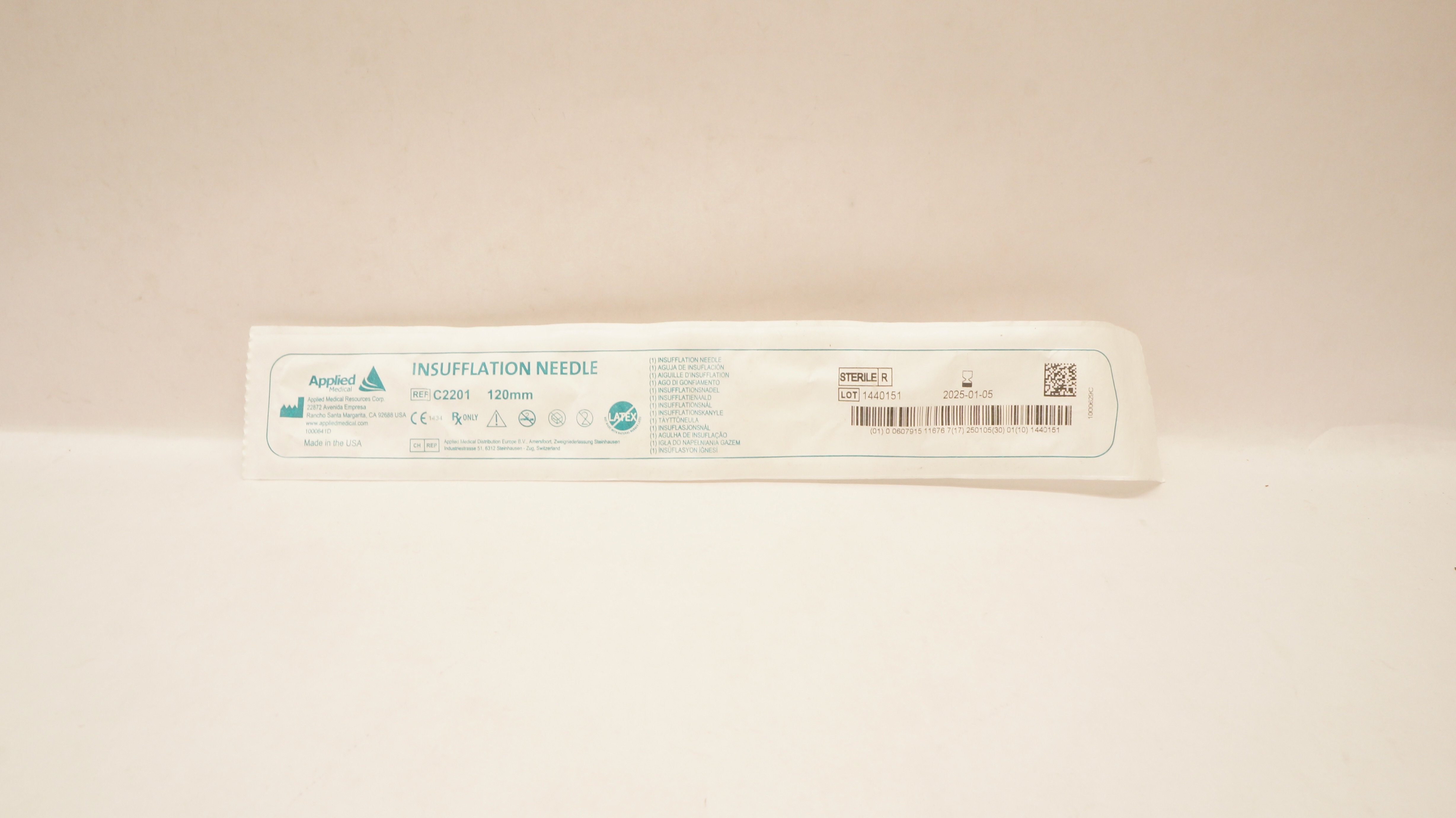 Applied Medical C2201 Insuflation Ndle 120mm