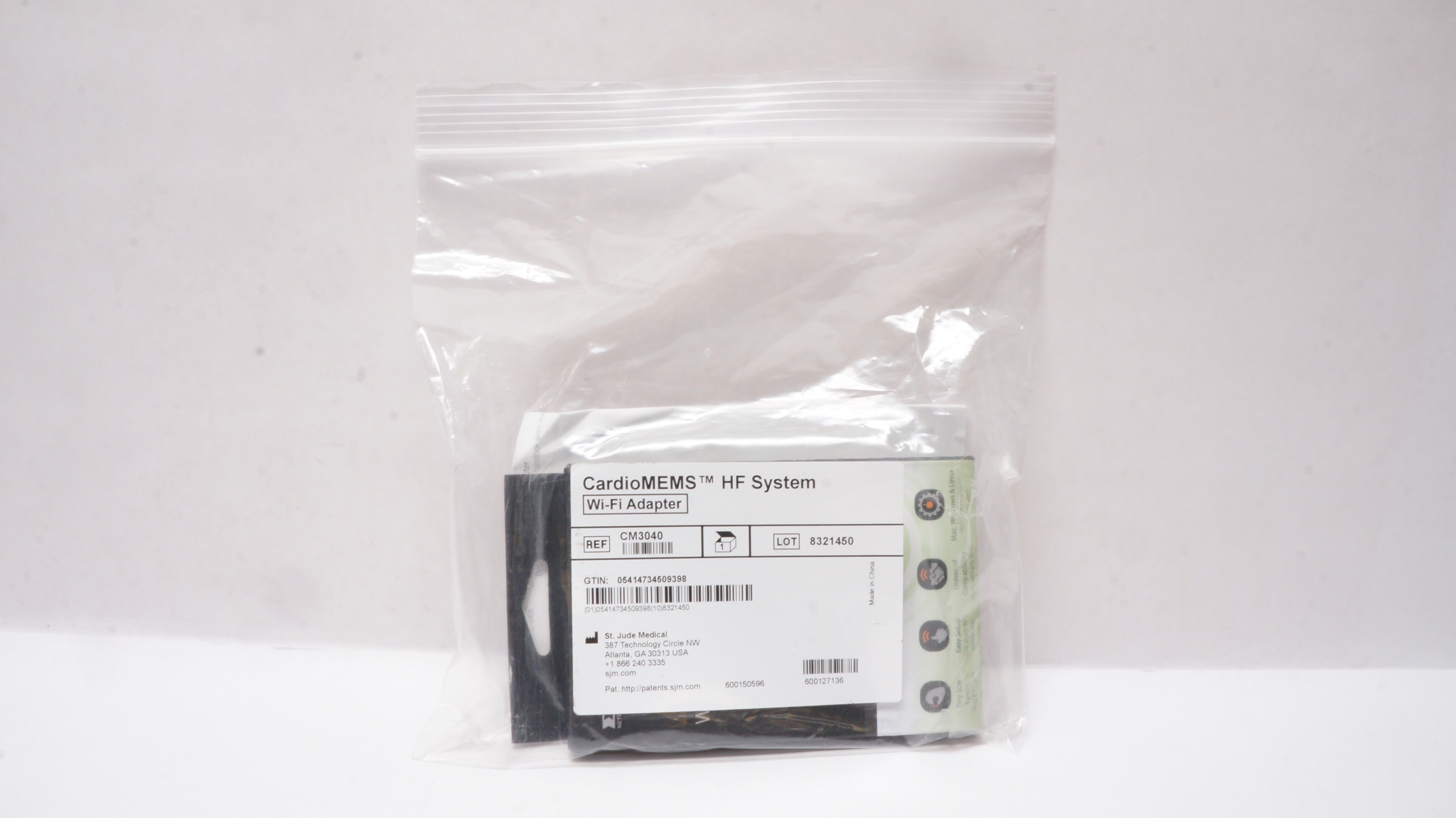 St. Jude Medical CM3040 CardioMEMS HF Sytem Wi-Fi USB Adapter