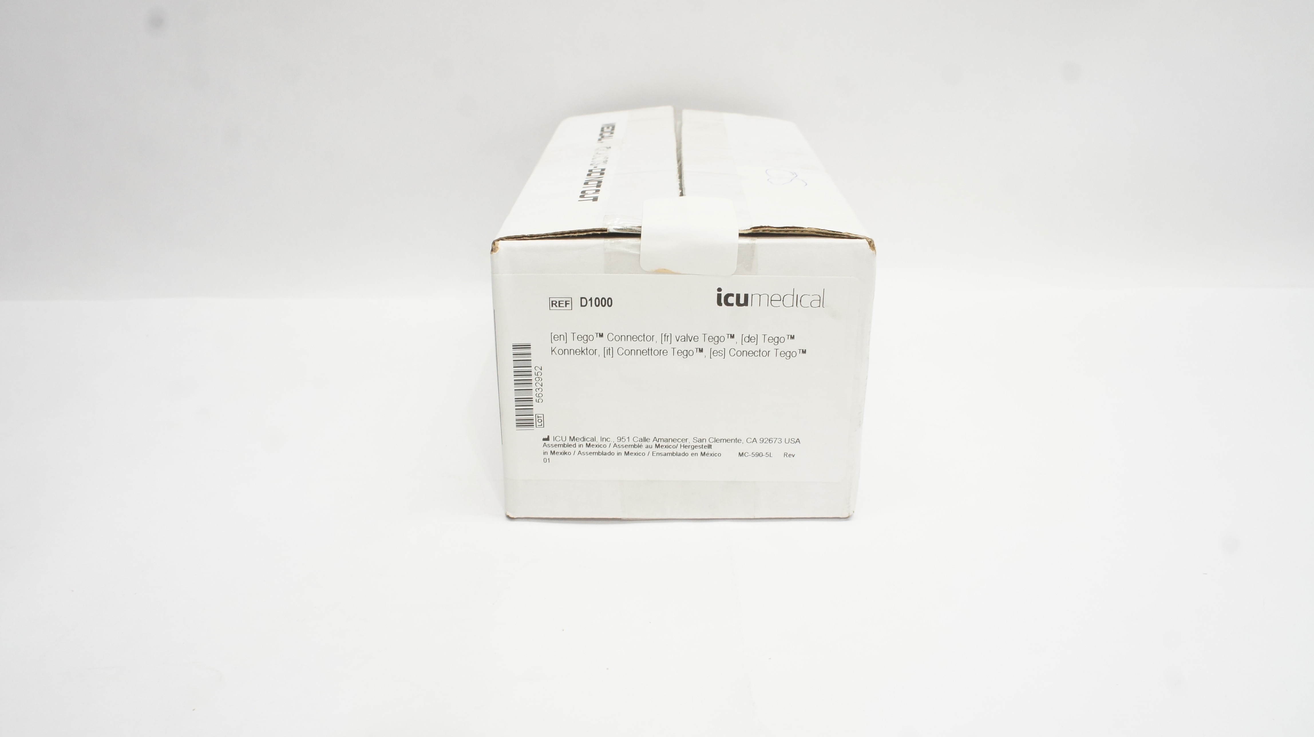 ICU Medical D1000 Tego Connector - Box of 99