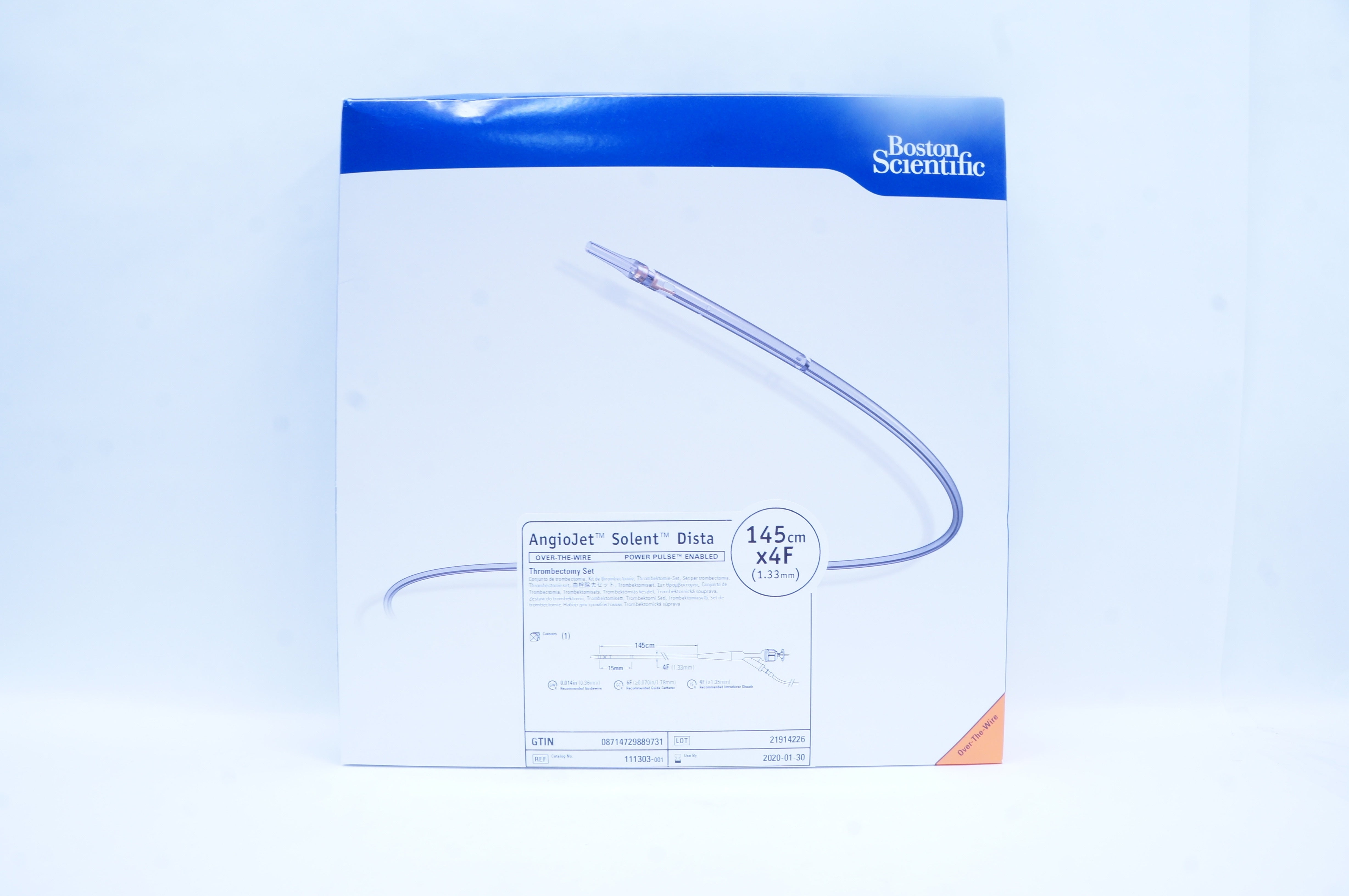 Boston Scientific 11303 AngioJet Solent Dista Thrombectomy Set 4F x 145cm (x)