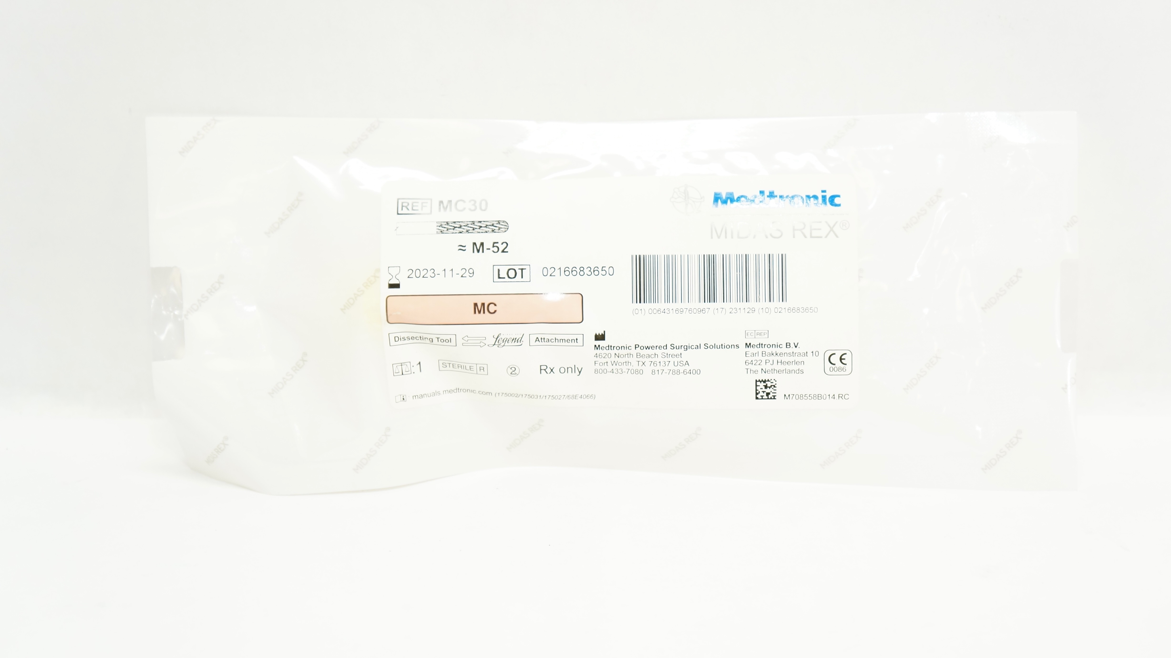 Medtronic MC30 Midas Rex Dissecting Tool M-52