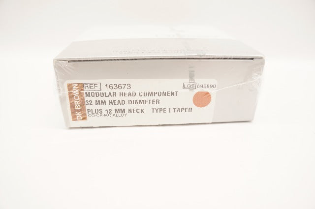 Biomet 163673 32mm Modular Head Component +12mm Neck Type 1 Taper, Co-Cr-Mo (x)