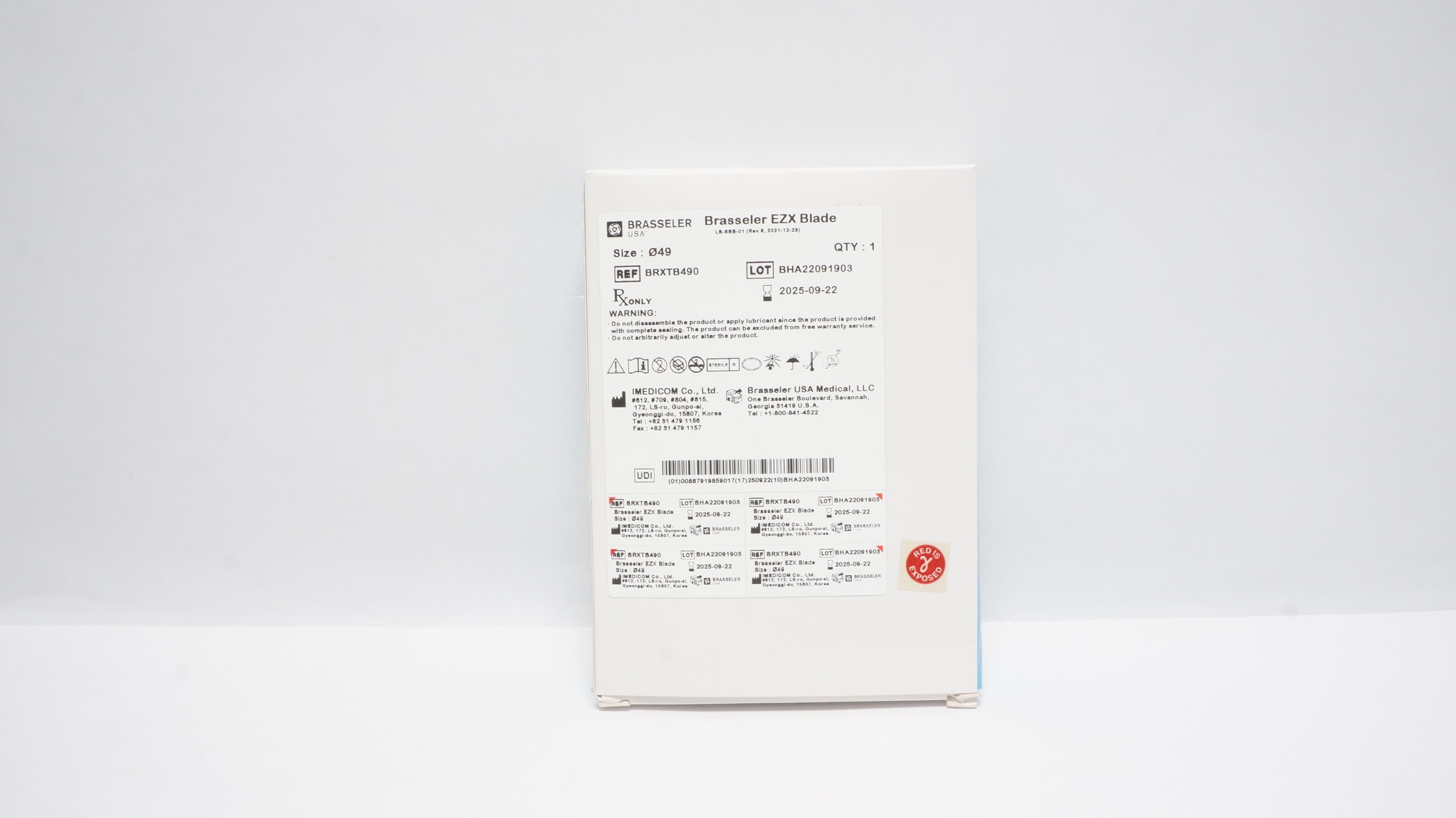 Imedicom BRXTB490 Brasseler EZX Blade, Size 49mm (x)