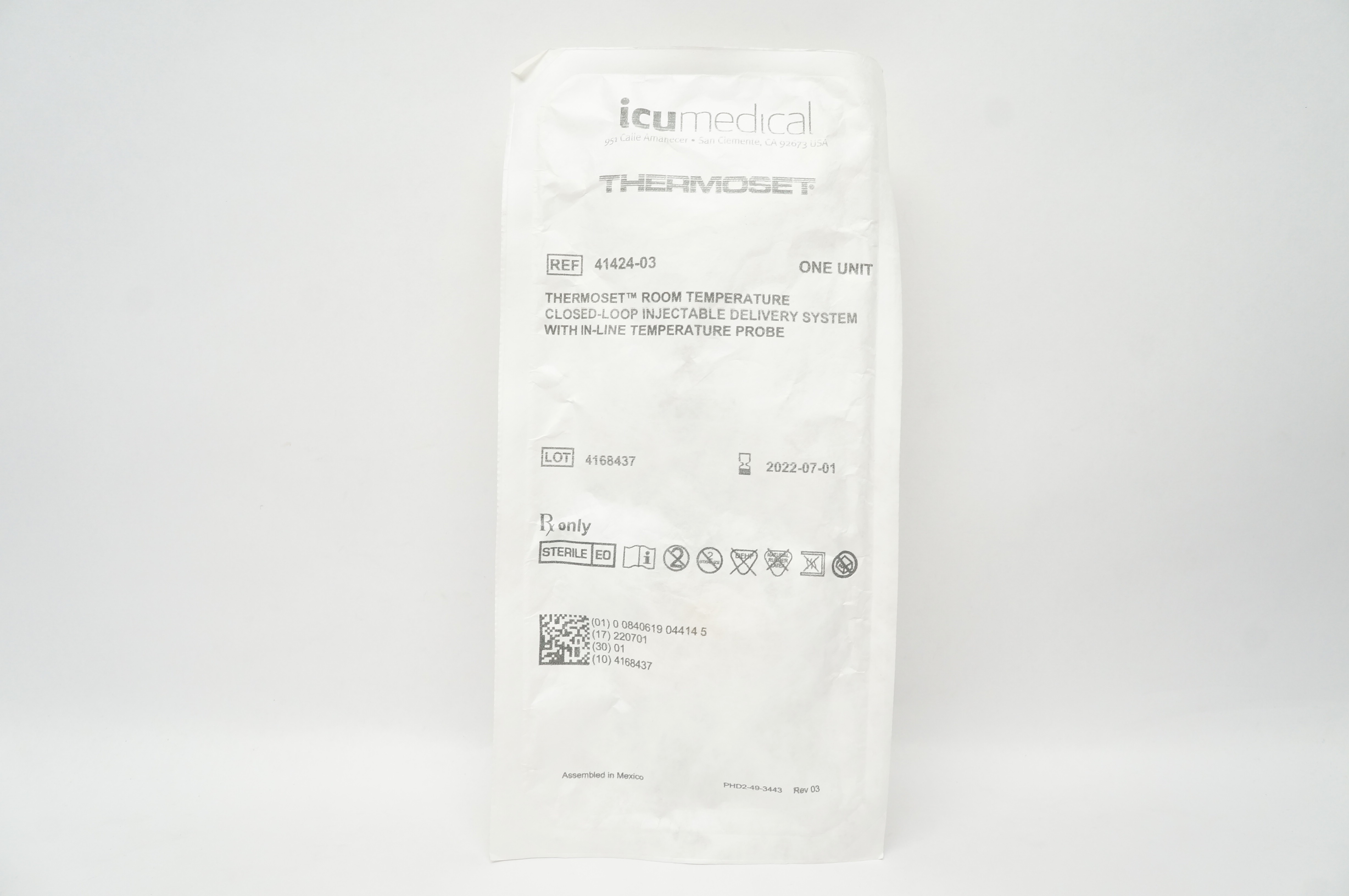 ICU Medical 41424-03 TD Thermoset Closed-Loop Injectable Delivery System (x)