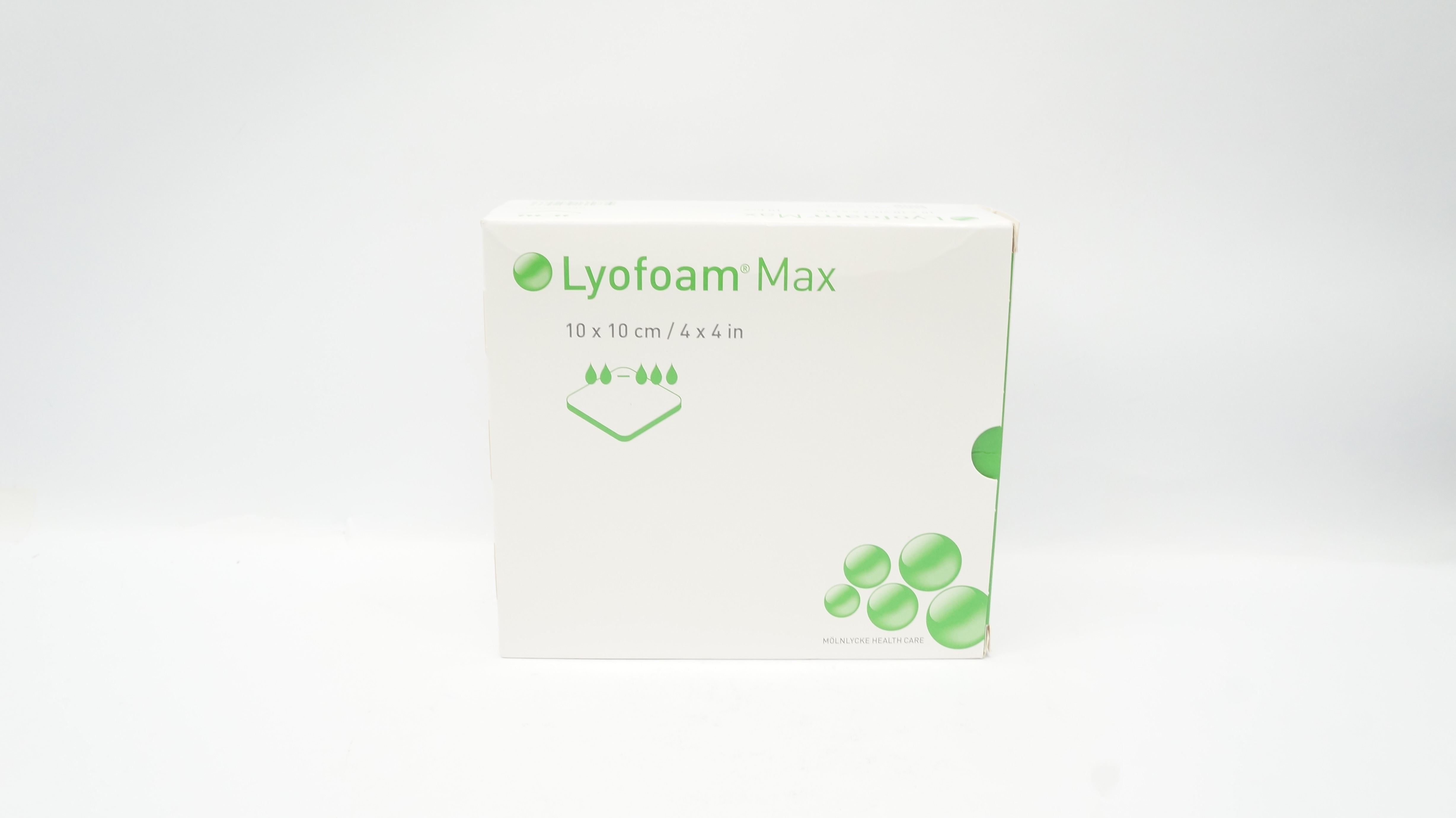 Molnlycke 603201 Lyofoam Max Absorbent Foam Dressing 4 x 4inch (x) - Box of 9