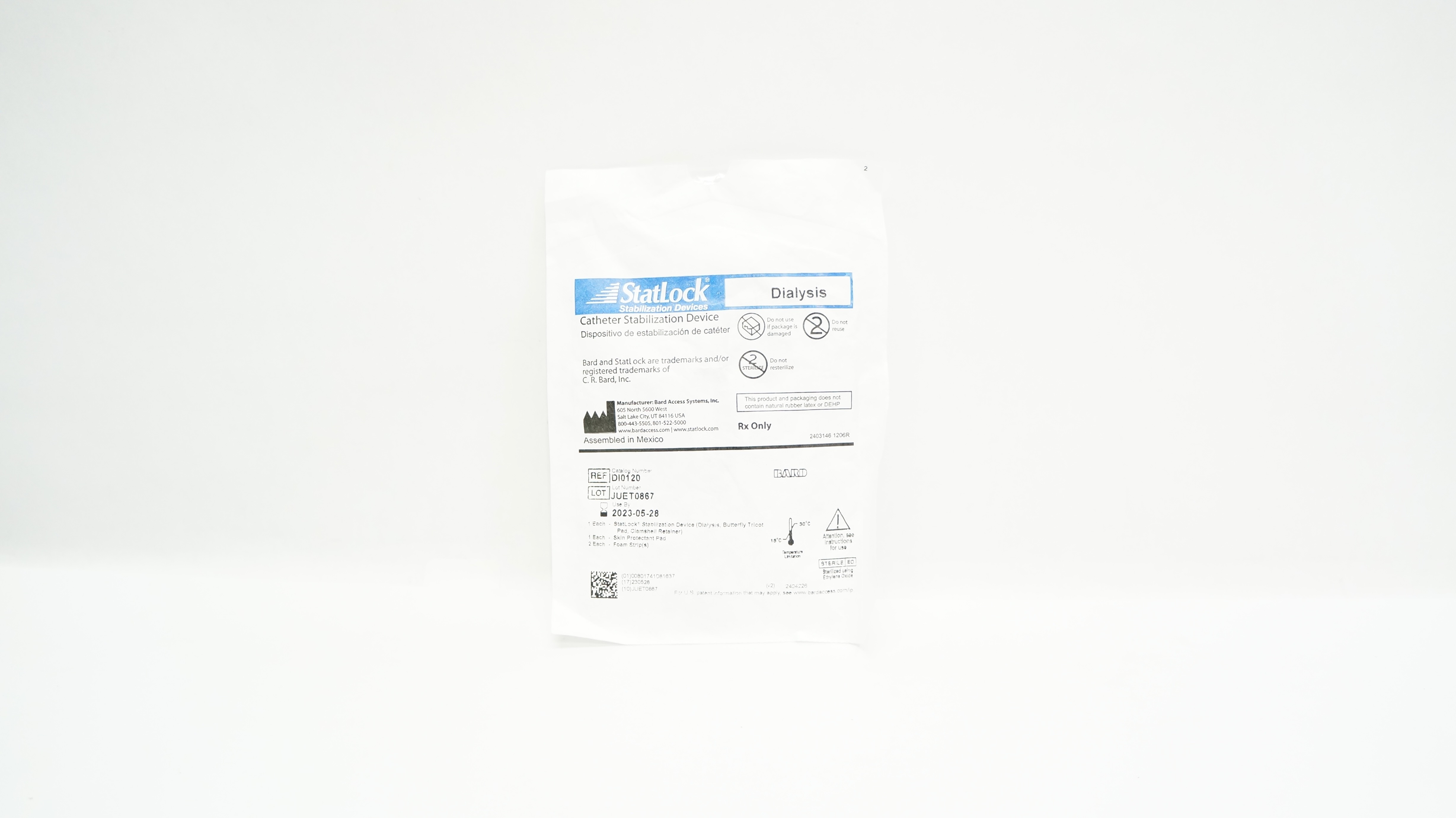 Bard DI0120 StatLock Cath. Stabilization Device (x)