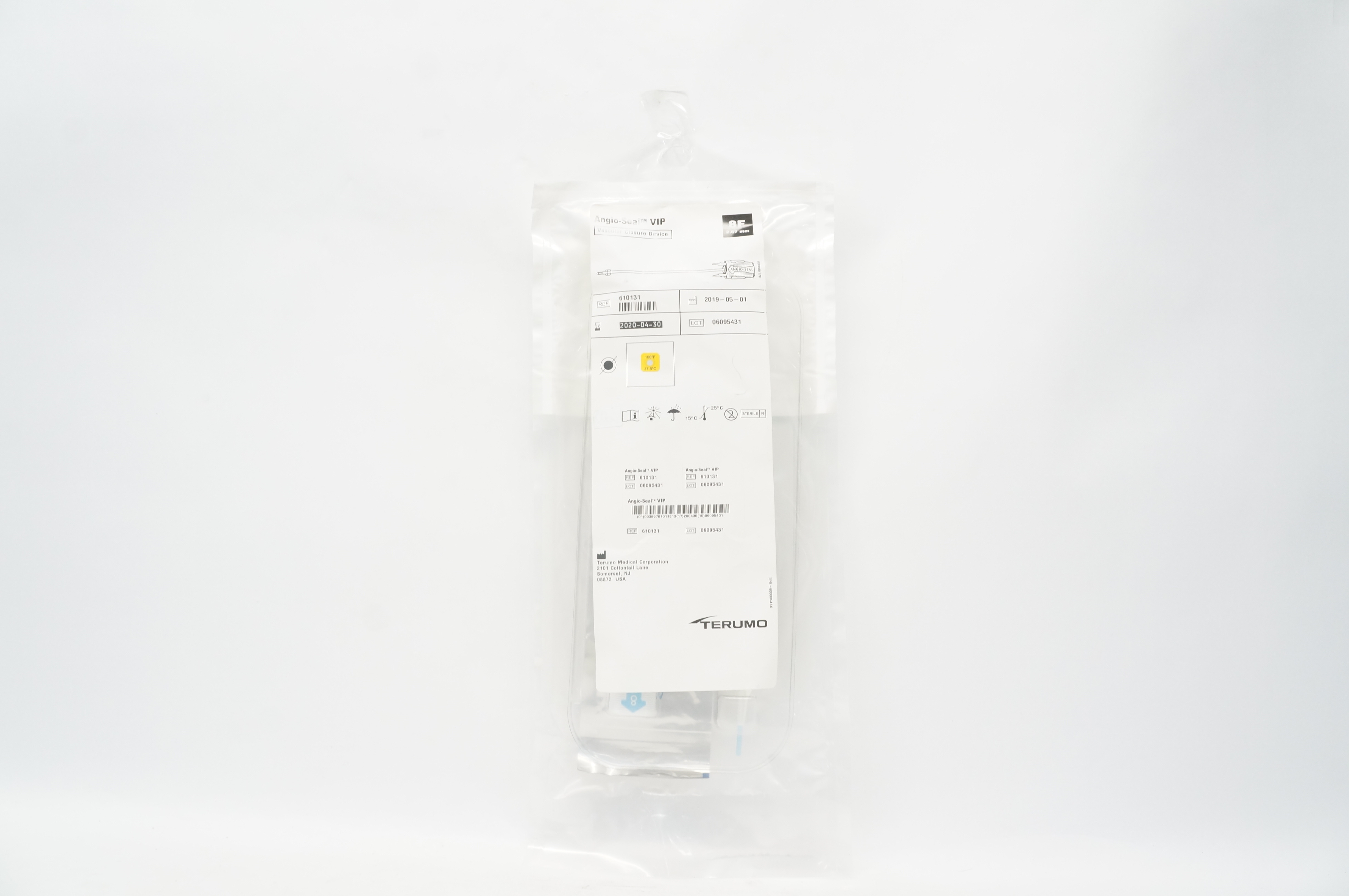 Terumo 610131 Angio-Seal VIP Vascular Closure Device 8F (x)