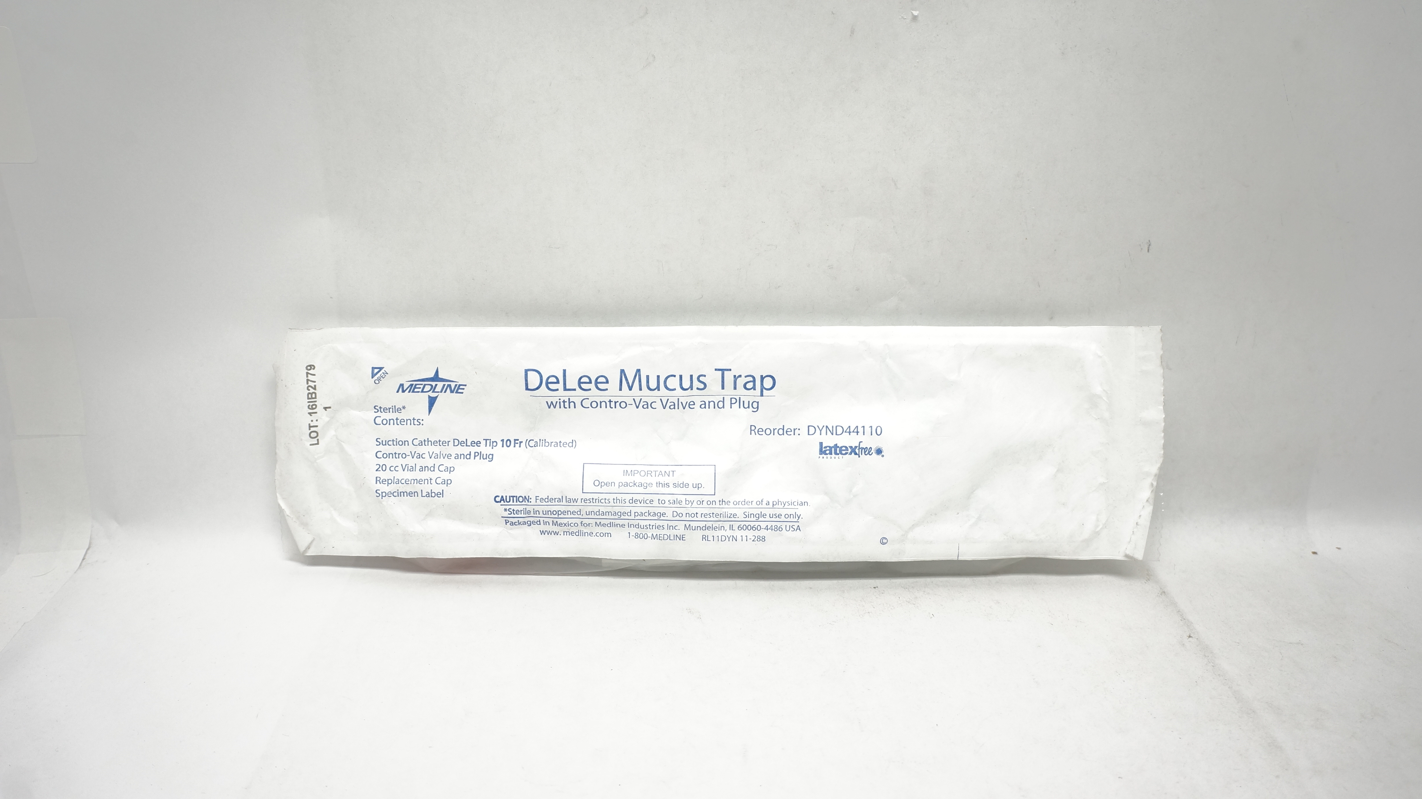 Medline DYND44110 DeLee Mucus Trap With Contro-Vac Valve Plug