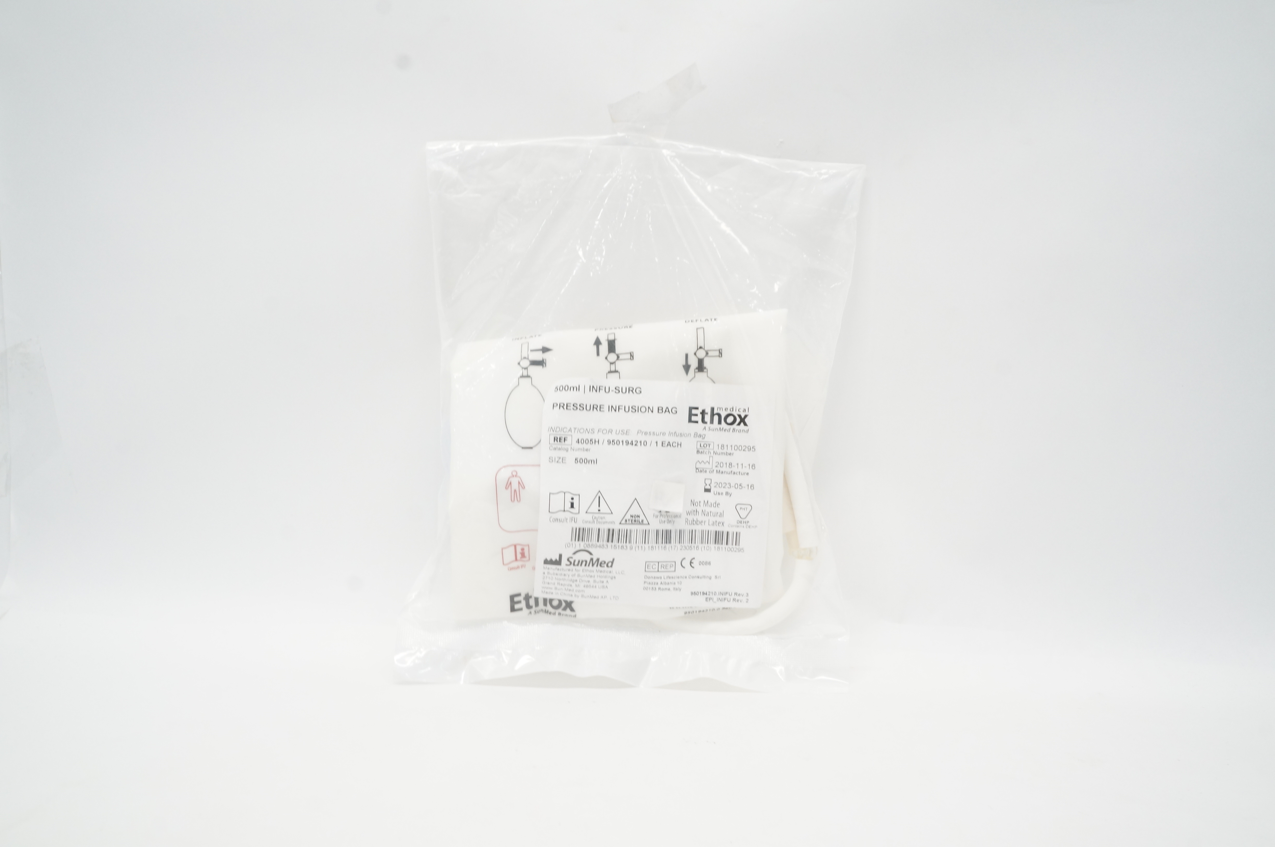 SunMed 4005H Pressure Infusion Bag 500ml