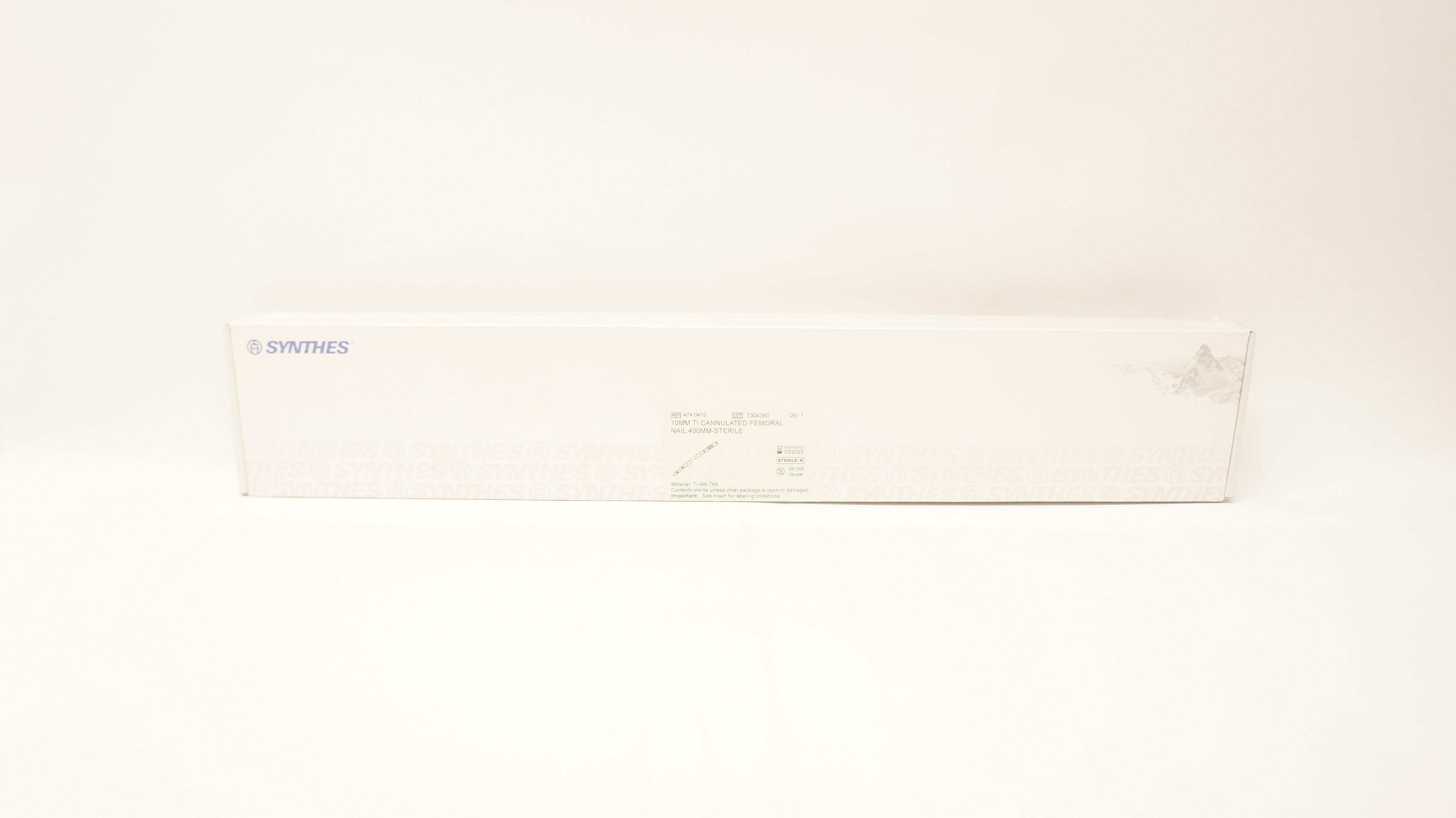 Synthes 474.041S 10mm Ti Cannulated Femoral Nail 400mm