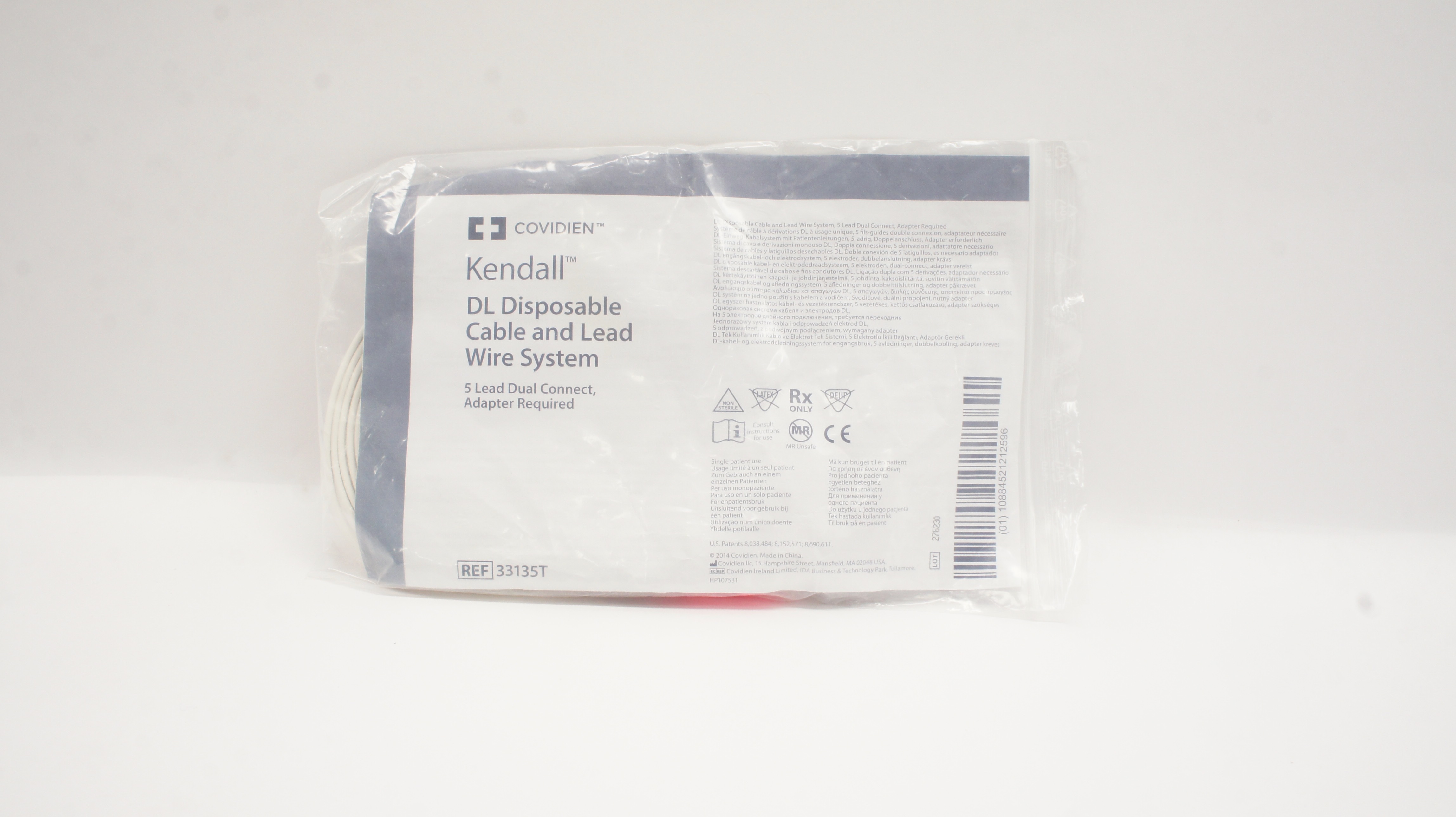Covidien 33135T Kendall DL Disposable Cable and Lead Wire System