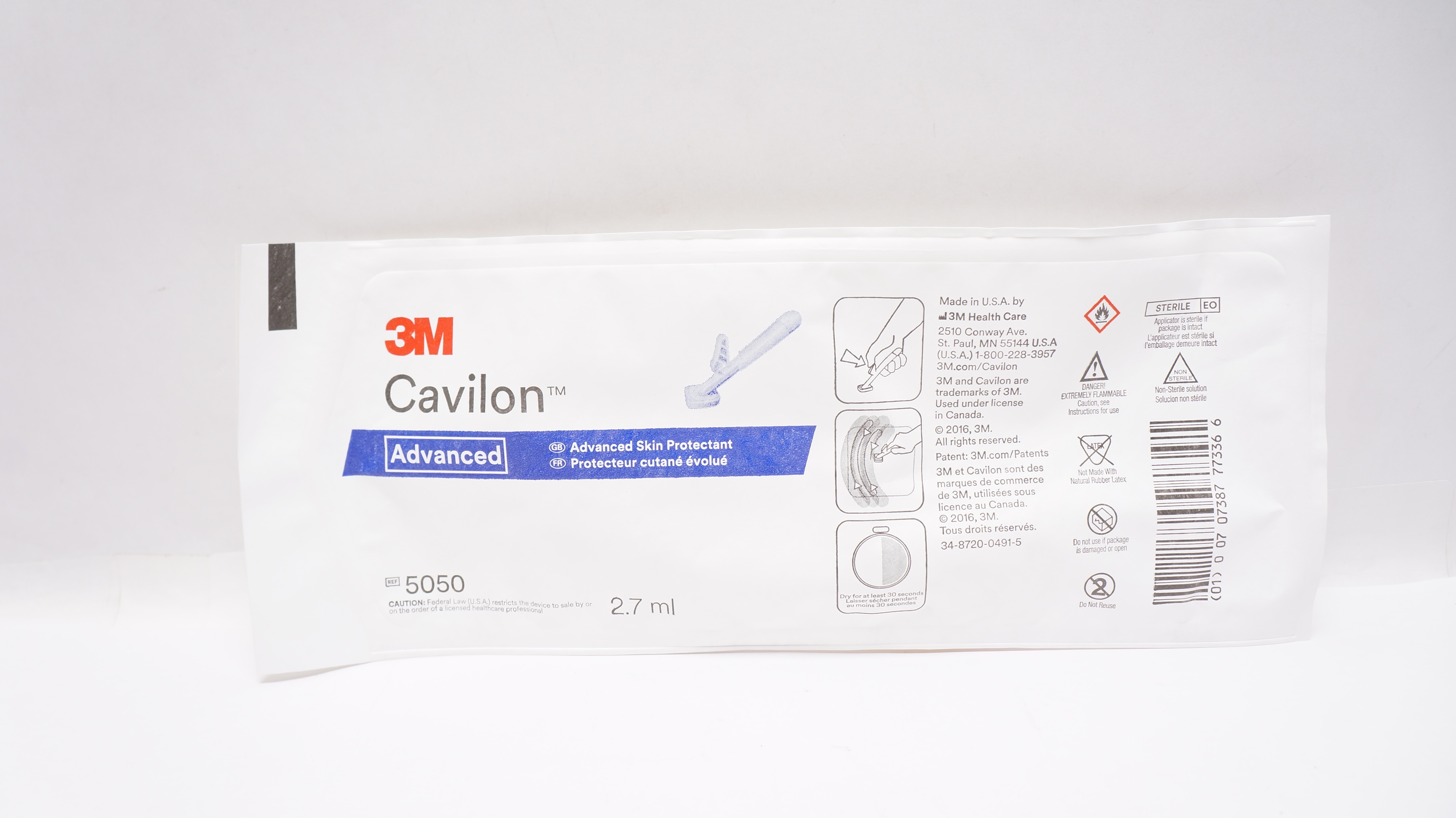 3M 5050 Cavilon Advanced Skin Protectant 2.7ml (x)